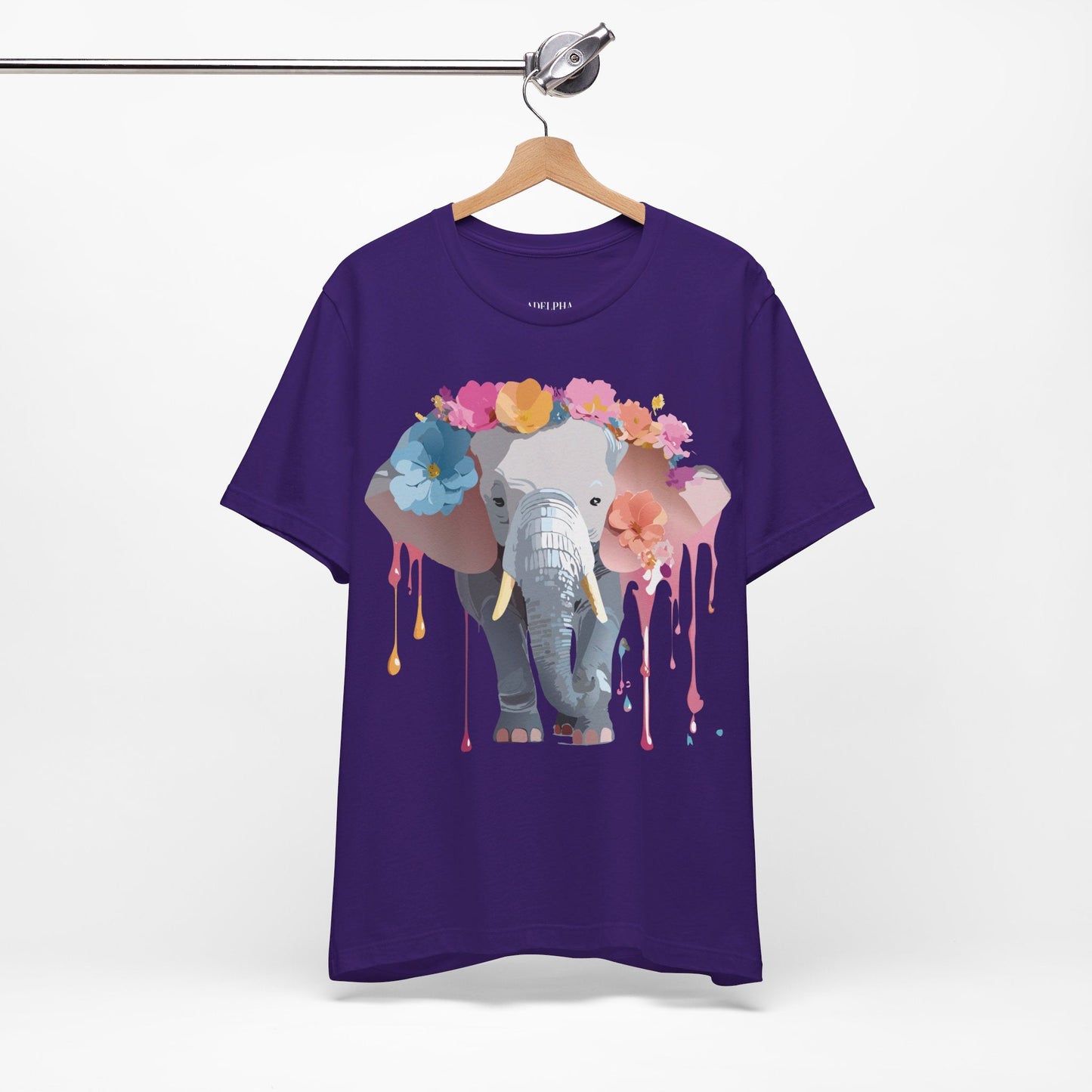 Vintage Inspired Adelpha Elephant Graphic T Shirt Unisex Short Sleeve Premium Artwork