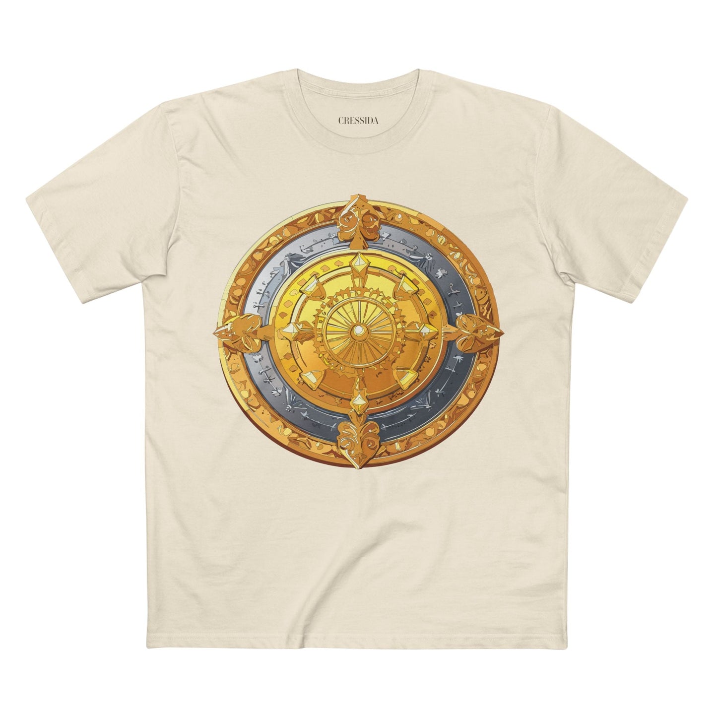 Antique Gold Coin Graphic Design T-Shirt Unisex 100 Cotton With Golden Print Artwork Tee 5