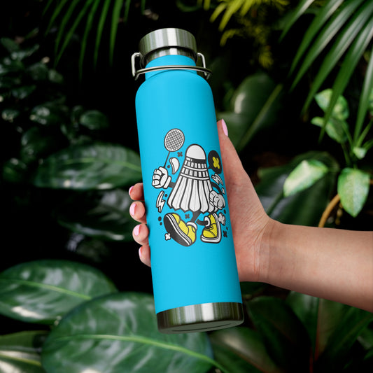 22oz Copper Insulated Water Bottle with Cartoon Design - CV35
