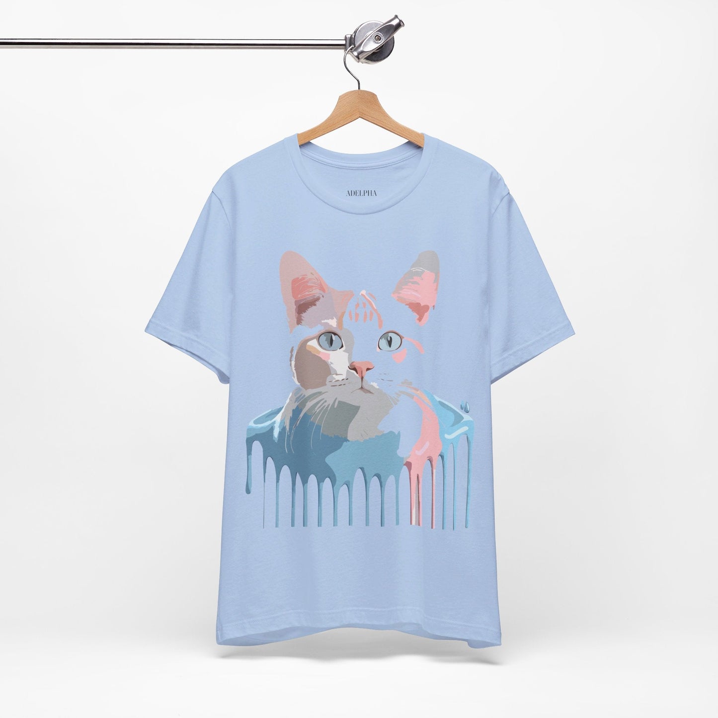 Adelpha Cat Graphic T Shirt Unisex Short Sleeve Vintage Artwork Tee