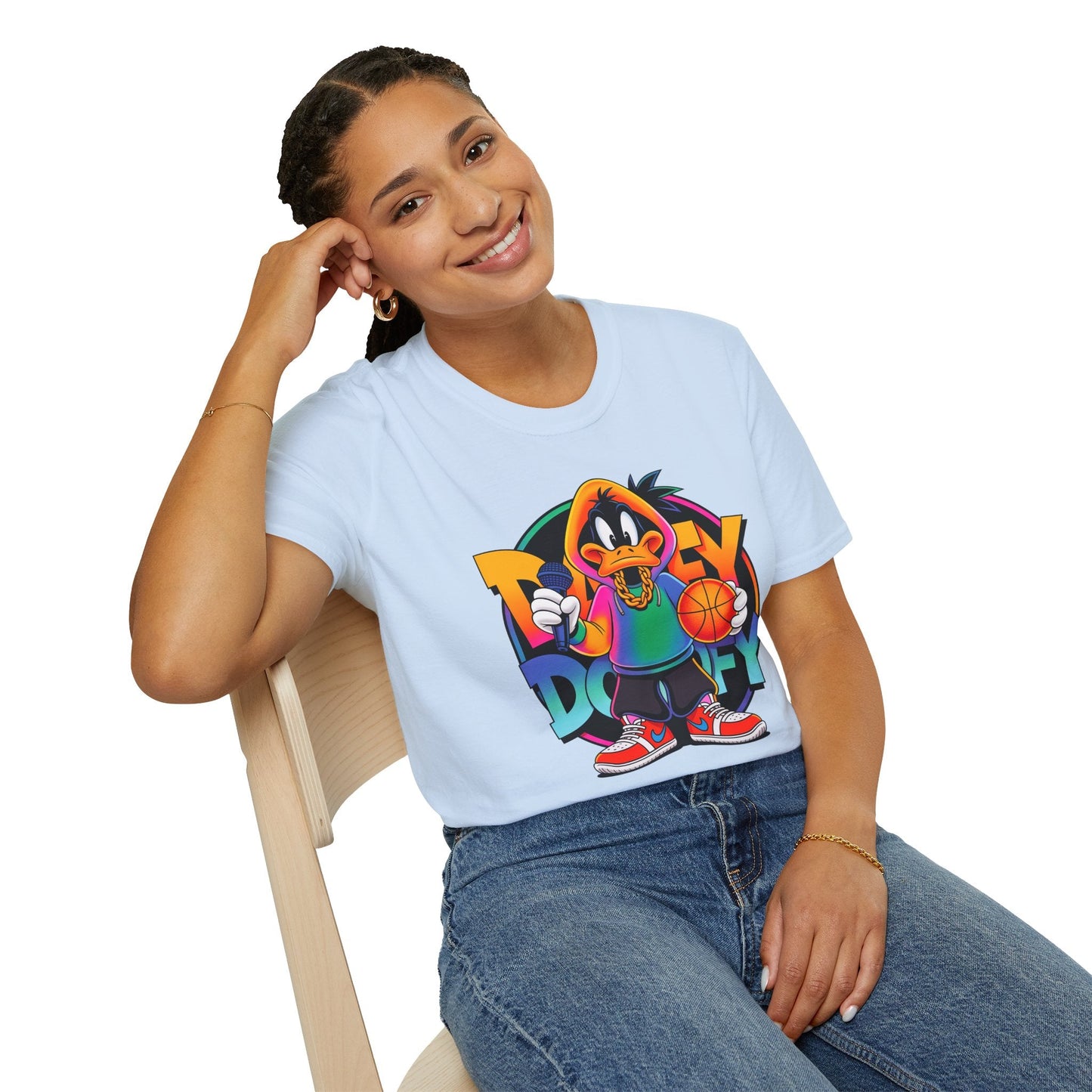 Funny Cartoon Animals T Shirt With Animation Print Unisex Softstyle Graphic Cotton Tee