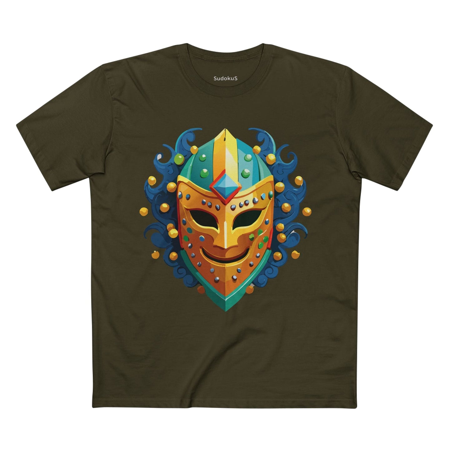 Mask Graphic Unisex 100 Cotton Staple Tee 18