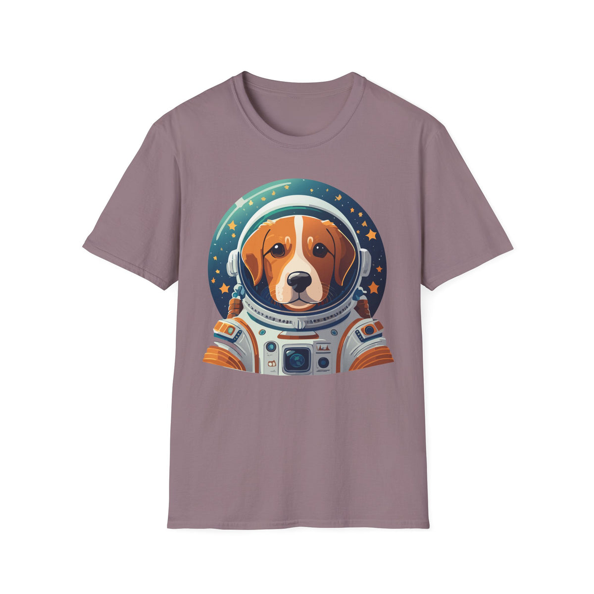 Beagle Astronaut Tee | Space Helmet Dog T-Shirt, Cute Cosmic Pet Illustration