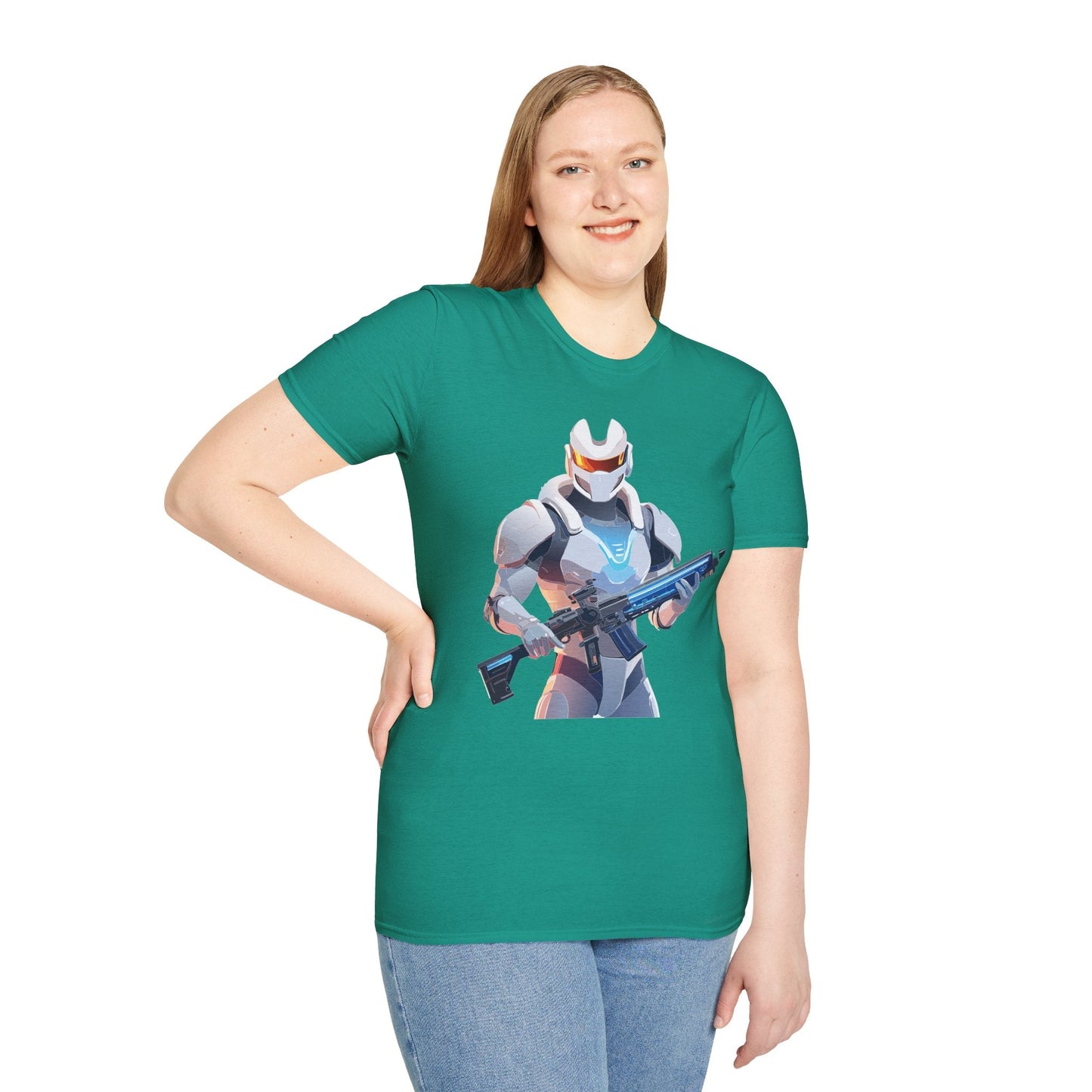 Robocop T Shirt Unisex Gildan Softstyle 64000 100 Percent Ring Spun Cotton Tee With Artwork
