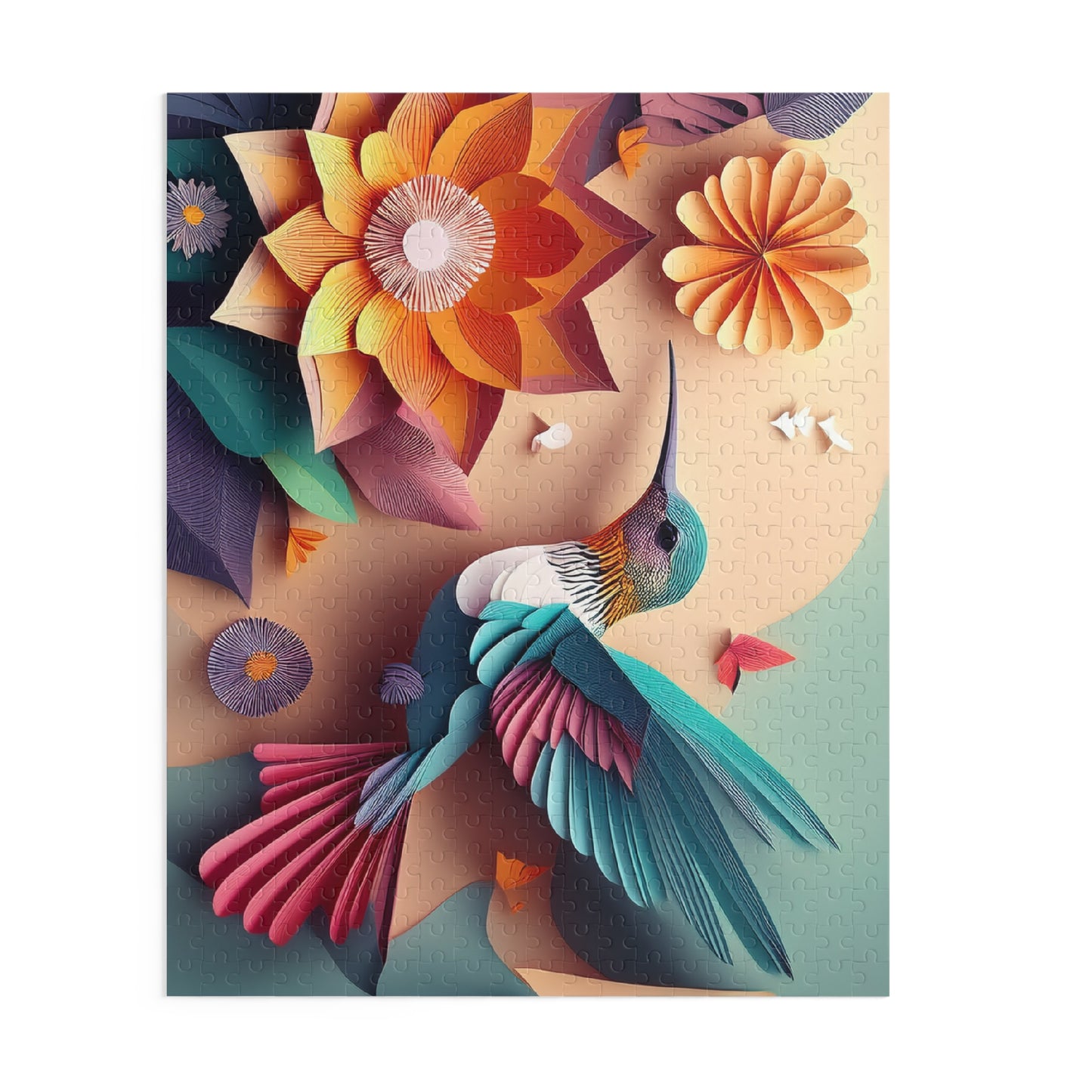 Bird Puzzle 500-Chipboard Pieces in Box | Kids Puzzles Size: 16" x 20",  Ages 9+ and Family pn66