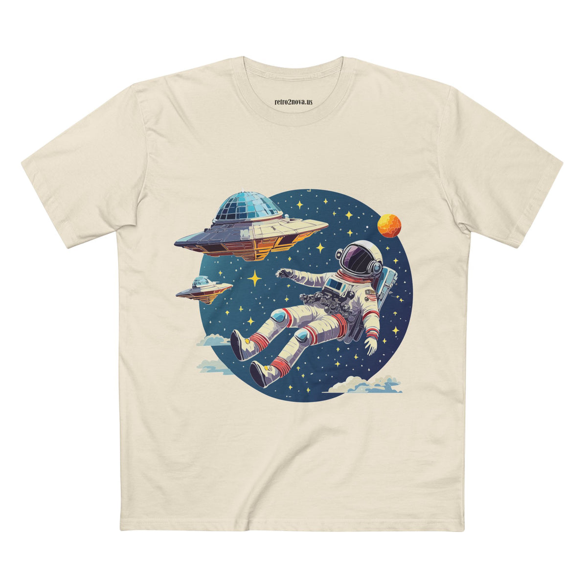 Cosmos Astronaut Graphic Tee Staple Unisex 100 Cotton Tee Shirt - CS-26