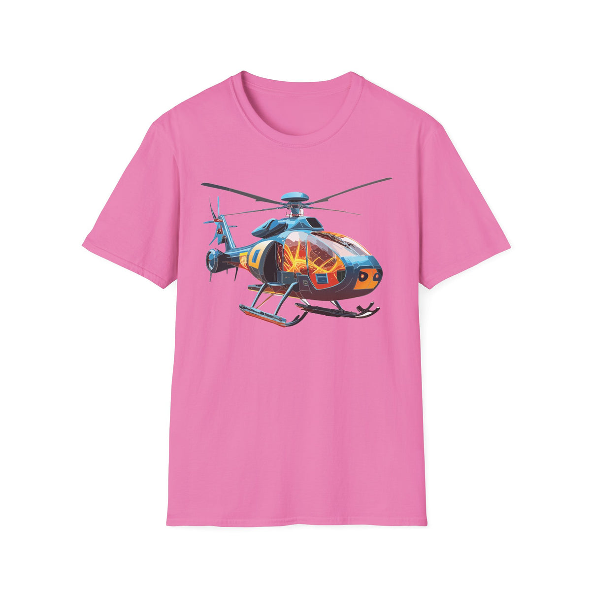 Chopper Helicopter Graphic Tee Gildan Unisex 100 Cotton Tee Shirt h05