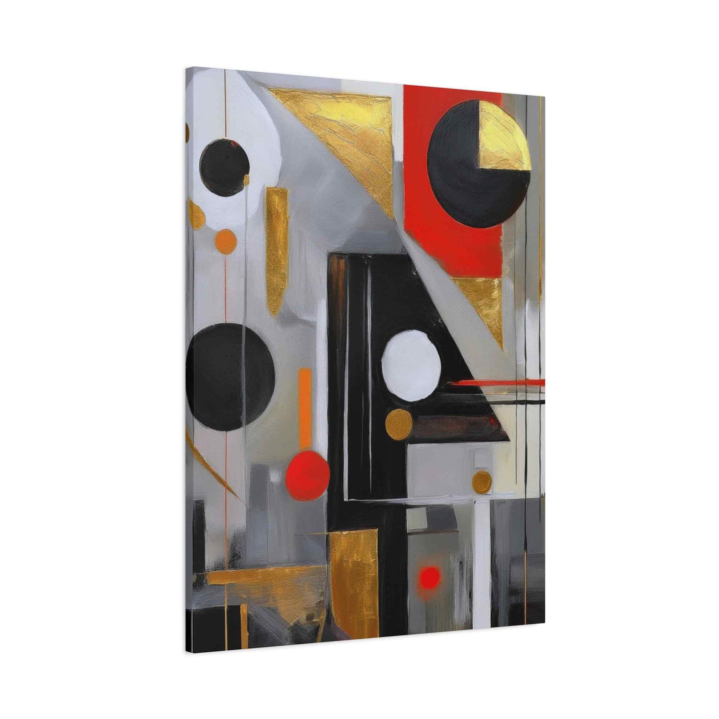 Red Abstract Painting Print Canvas 20x24,20x30,24x30, 24x32,24x36,30x40, 32x48,36x48,40x60 Pine-Wood Inner Frame ABS-23
