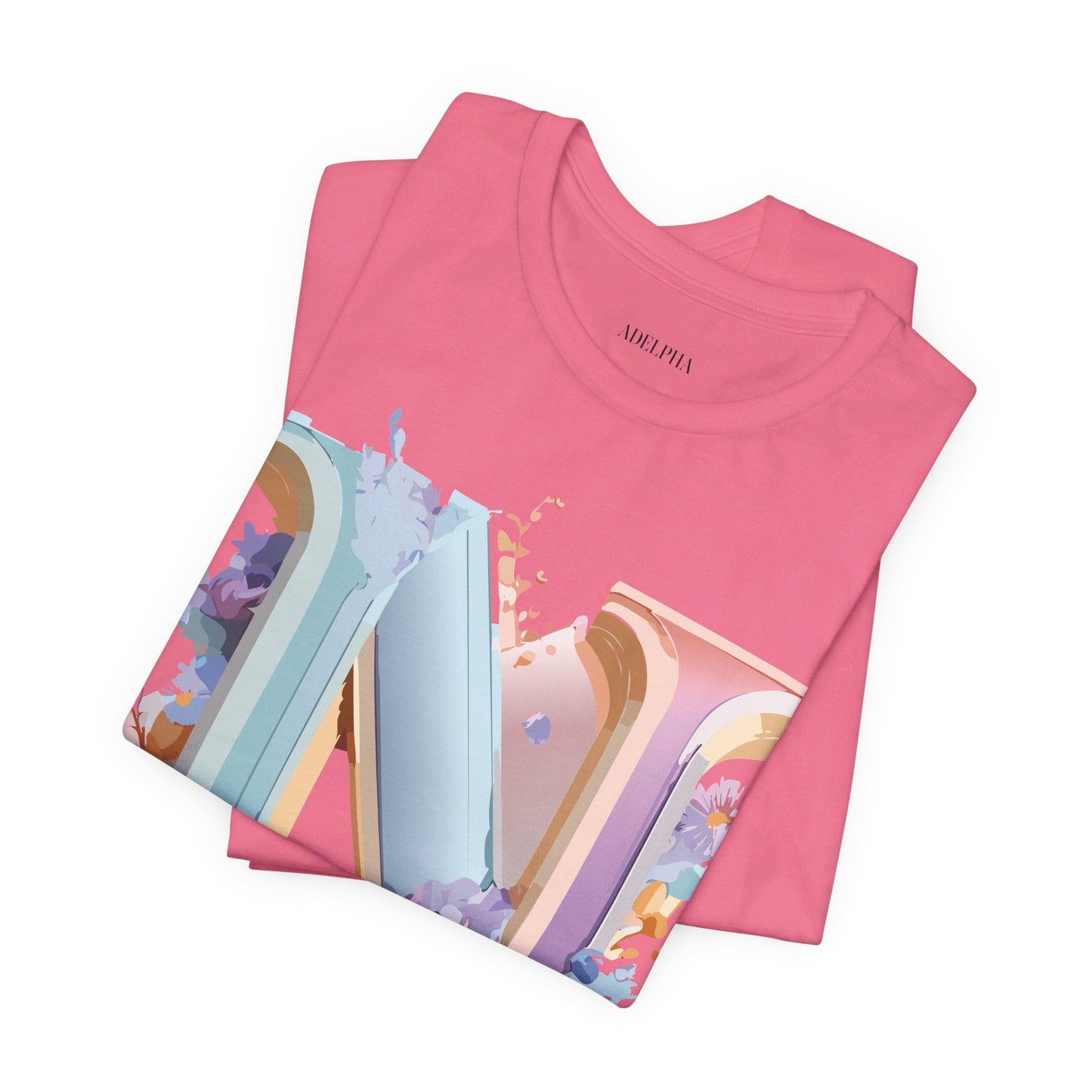 Letter N Shirt Unisex Graphic Tee Adelpha Vintage Inspired Artwork Short Sleeve Premium Cotton