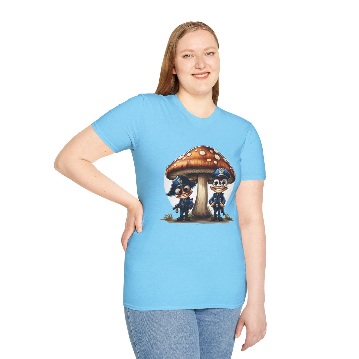 Mashroom Tee Shirt Unisex Funny Mashroom Design Shirt With Fungus Gildan Softstyle 64000