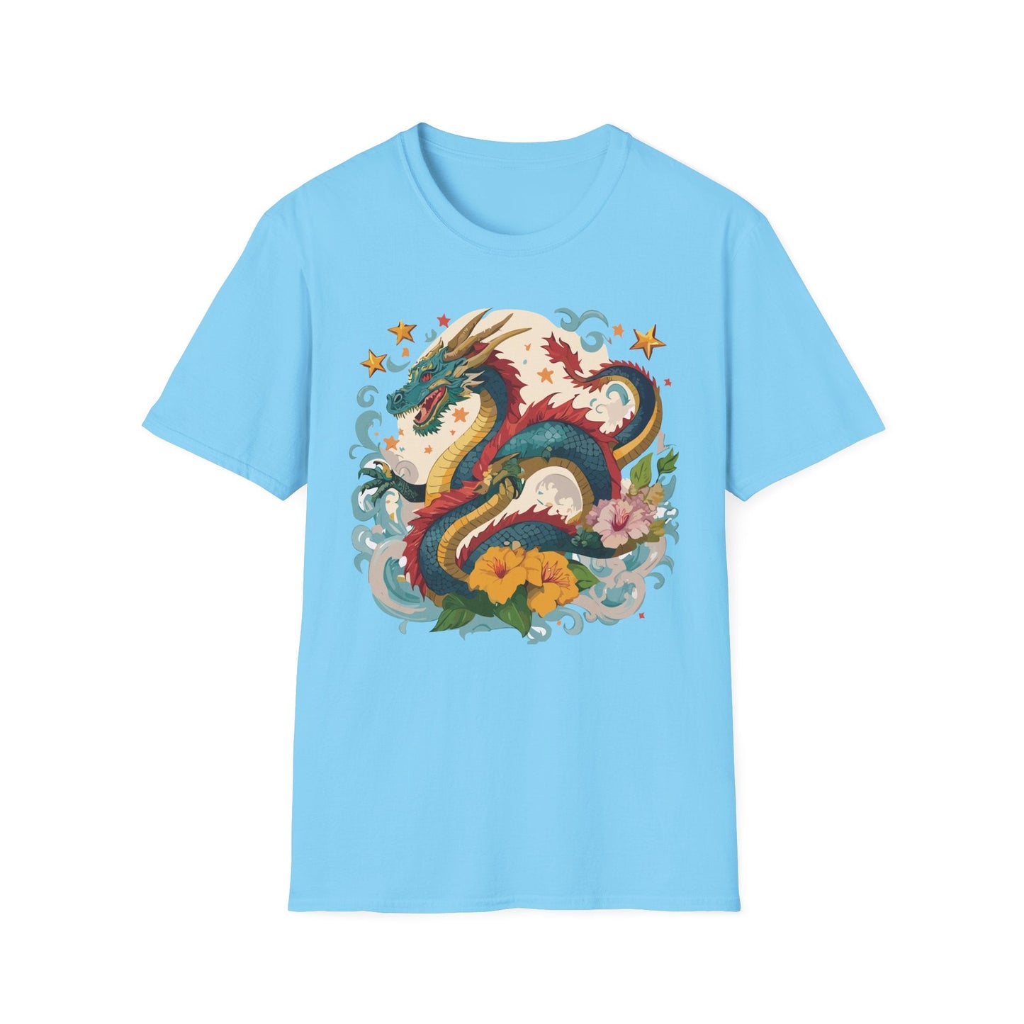 Dragon Graphic Unisex 100 Cotton Tee with Animal Artwork Design 21