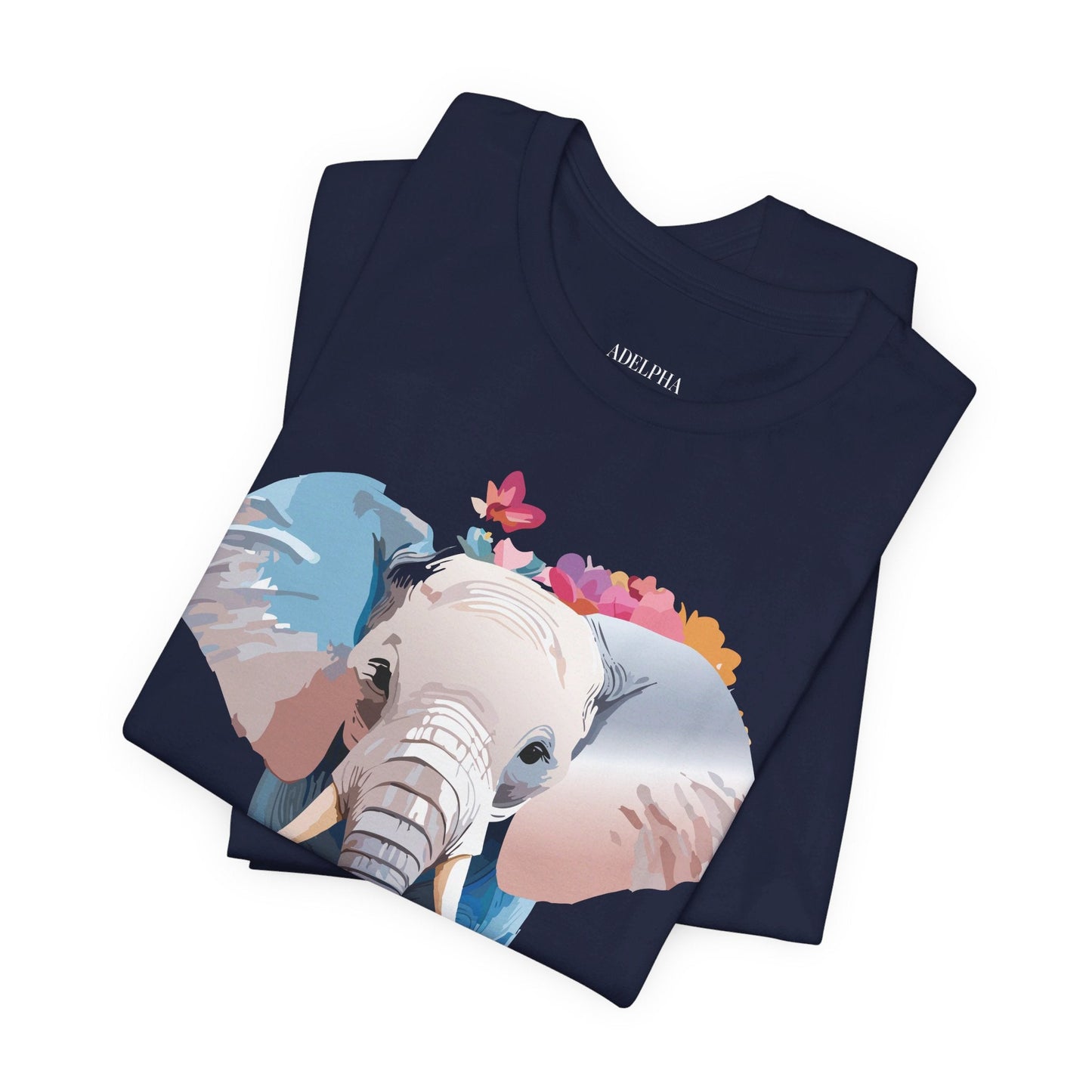 Elephant Graphic Tee Unisex Short Sleeve by Adelpha Premium Vintage Inspired Artwork