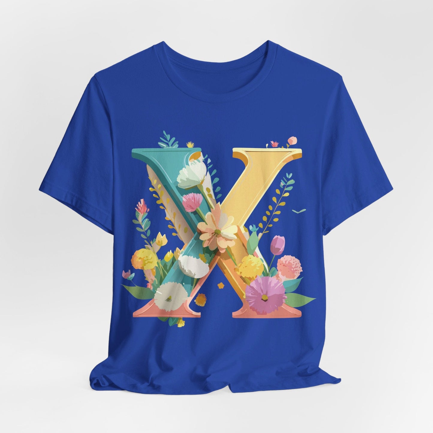 Letter X Shirt Unisex Graphic Tee Adelpha Vintage Inspired Artwork Short Sleeve Edition