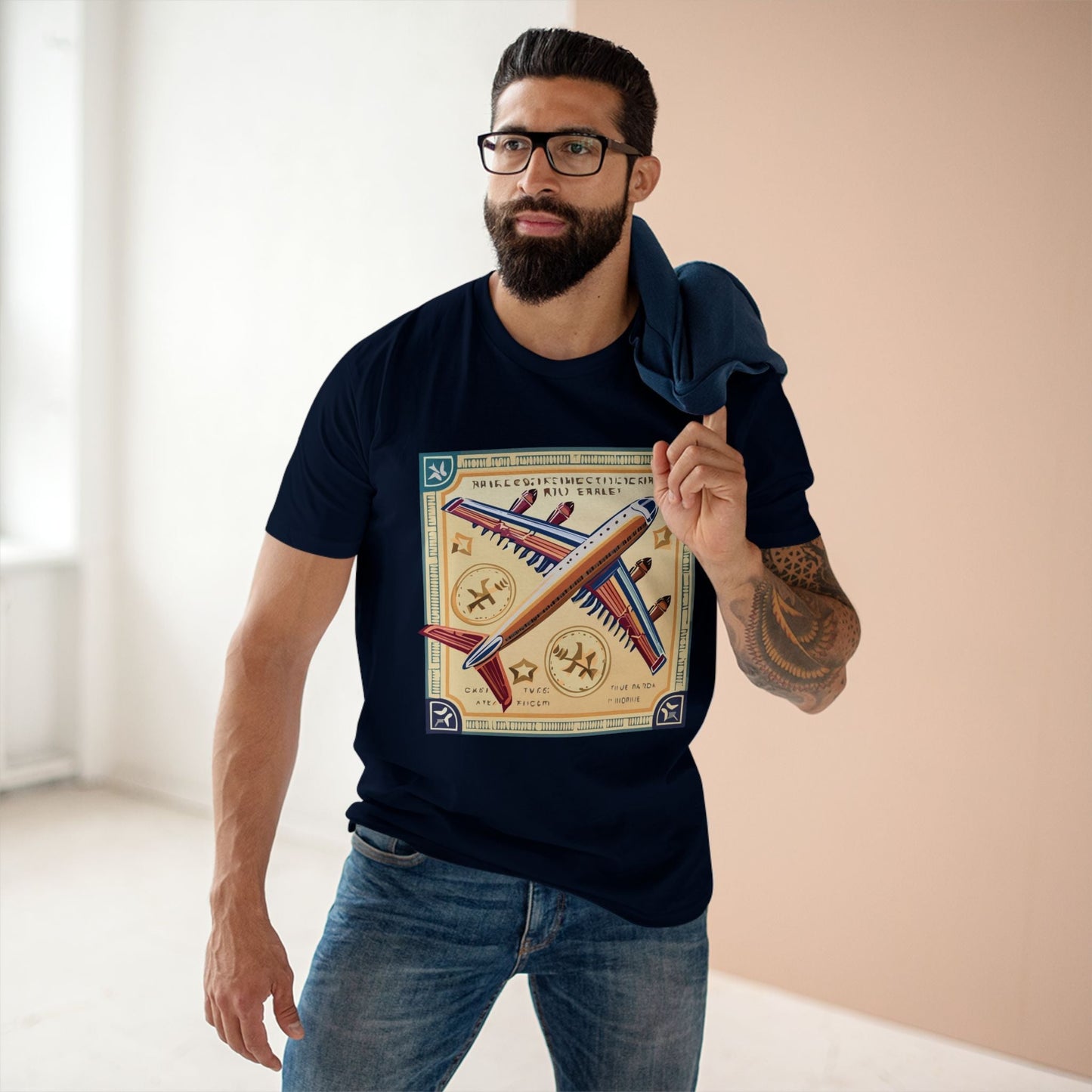 Postage Stamp Shirt Unisex Premium Cotton Tee With Original Art By Retro2Nova Art Collection