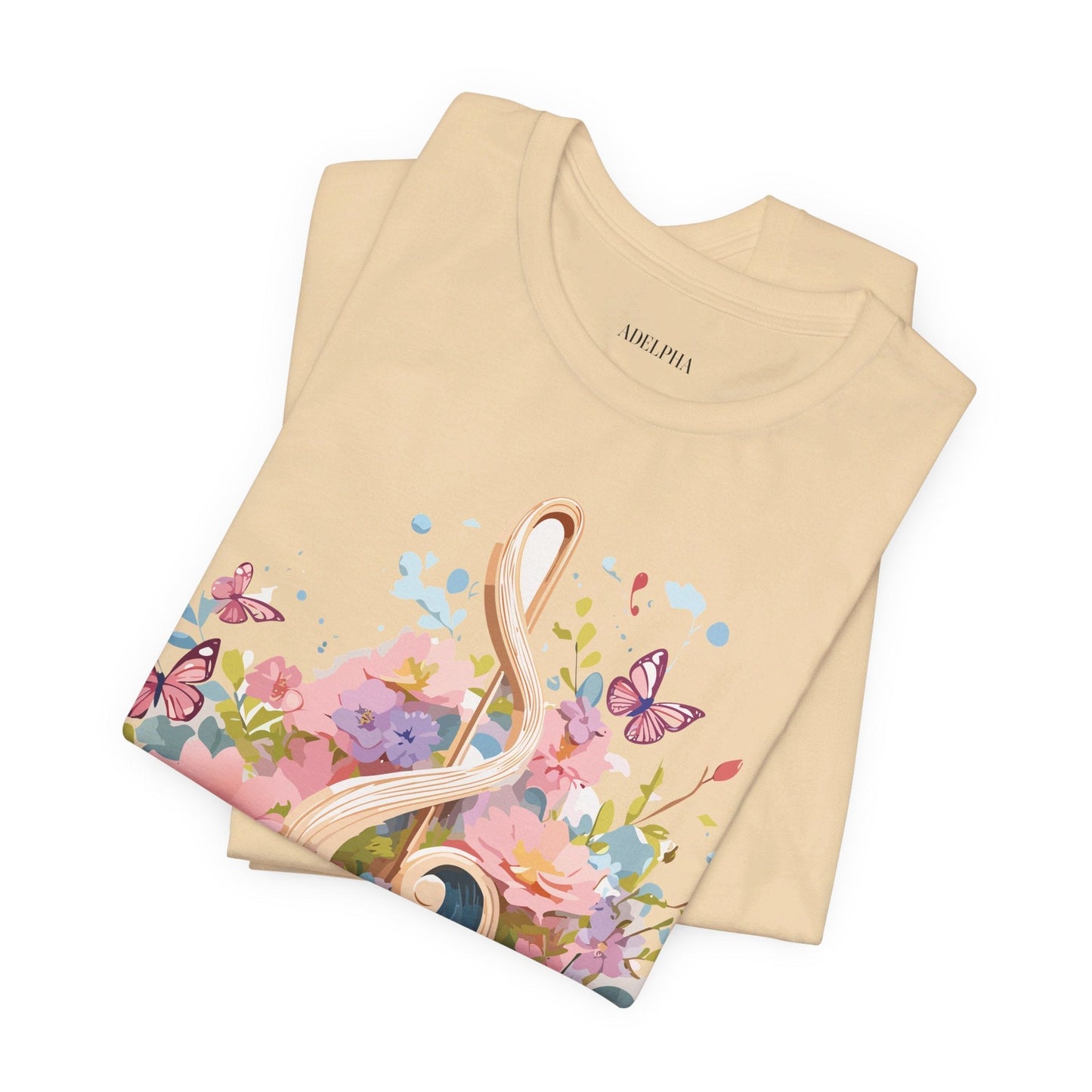 Music Graphic T Shirt Unisex Short Sleeve Adelpha Vintage Inspired Artwork Tee Premium Edition