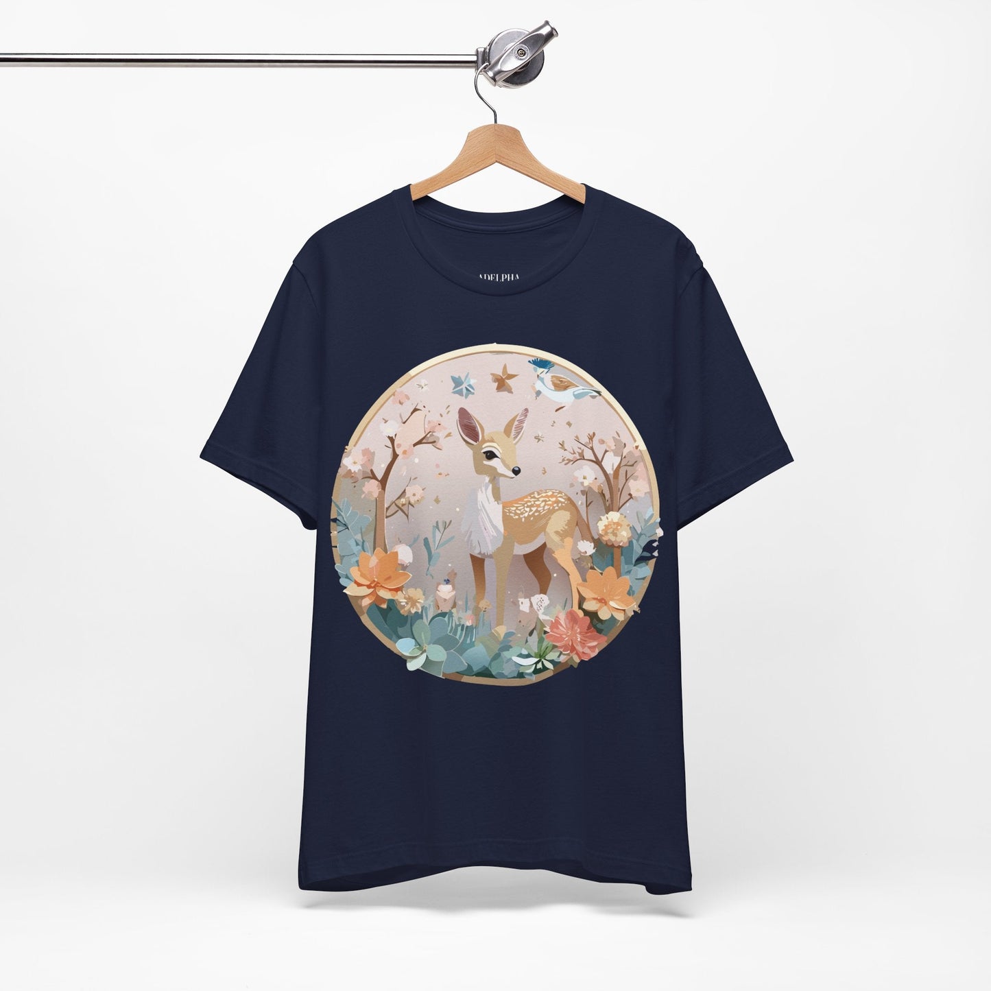 Adelpha Medallion Shirt Unisex Graphic Tee Vintage Inspired Art Design Short Sleeve T Shirt