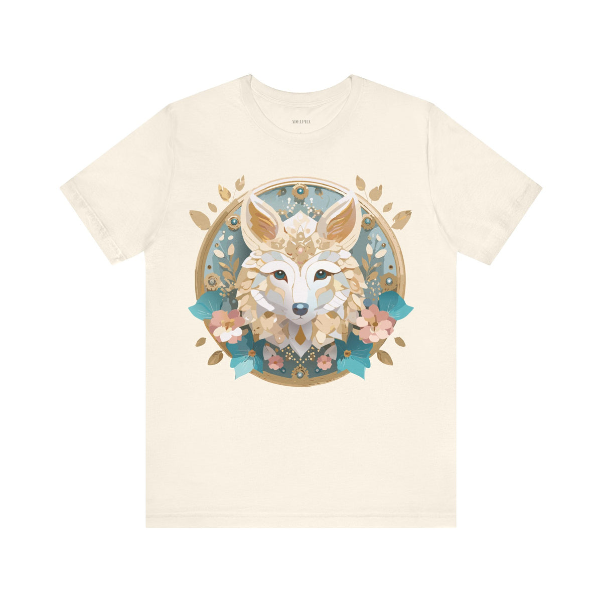 Medallion Graphic Unisex Cotton Bella+Canvas Tee with Art Design d29