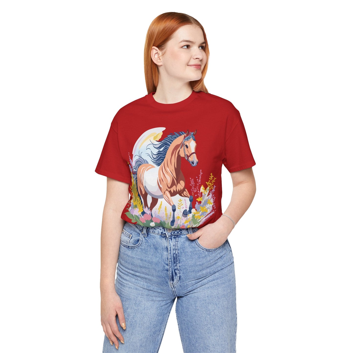 Horse Graphic Unisex 100 Cotton Vintage Animal Art T-Shirt 4