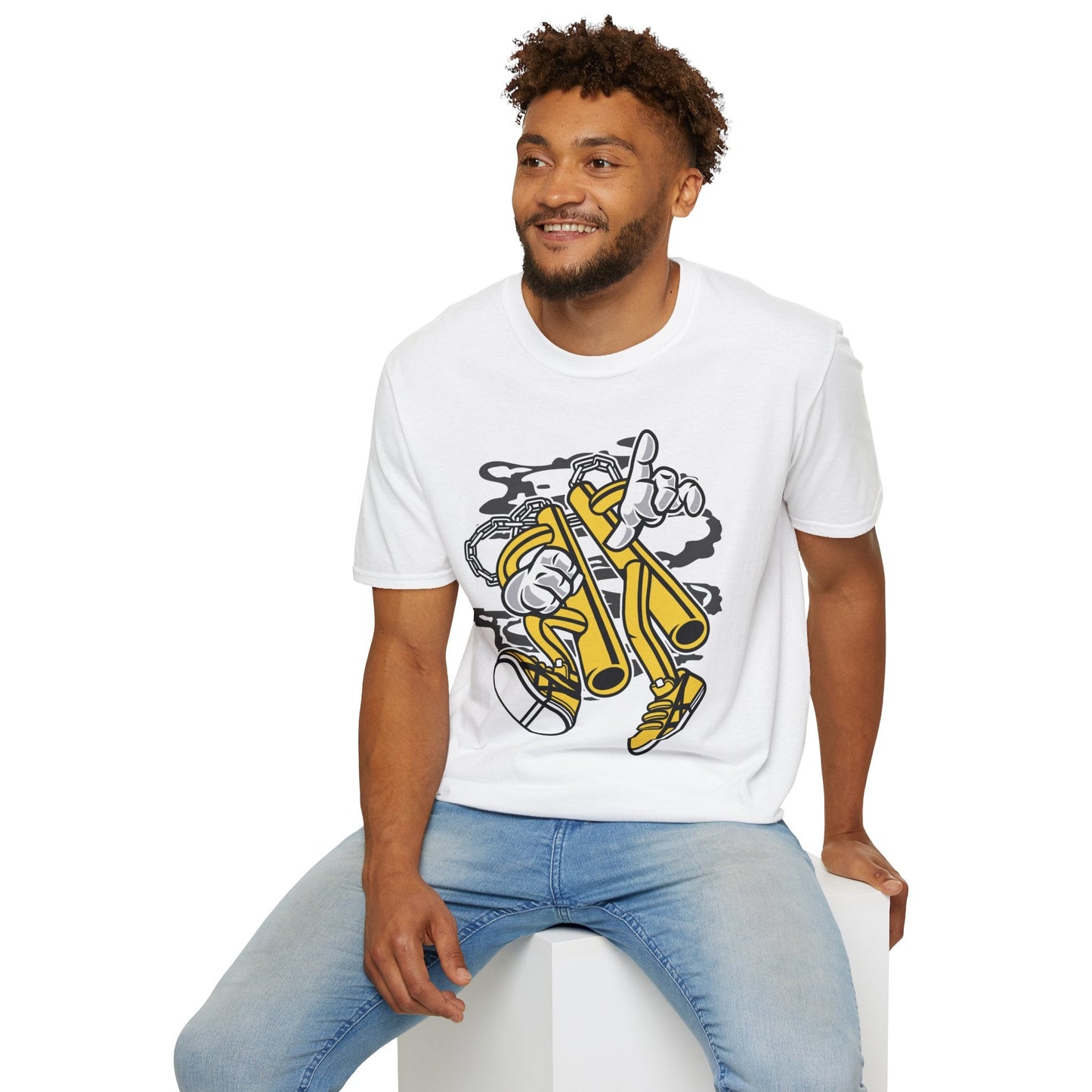 Cartoon T Shirt Animation T Shirt Funny Tee Unisex Softstyle 100 Percent Cotton 64000