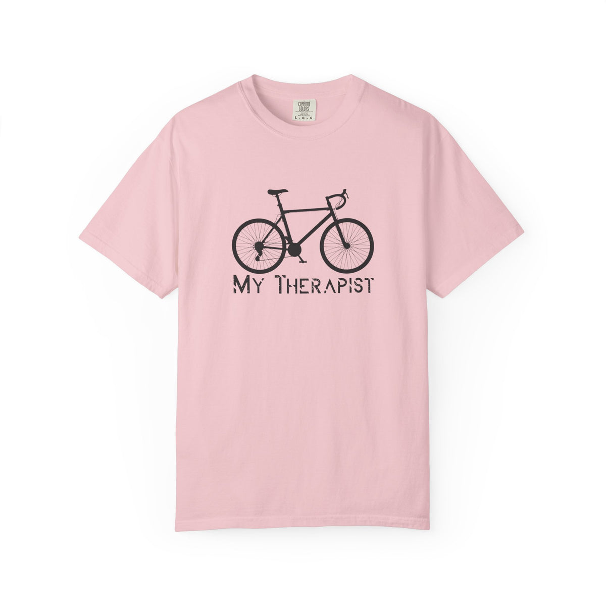 Bicycle My Therapist Bike Cycling Unisex Comfort Colors Garment-Dyed Heavyweight 100 Cotton Art Design T-Shirt w59