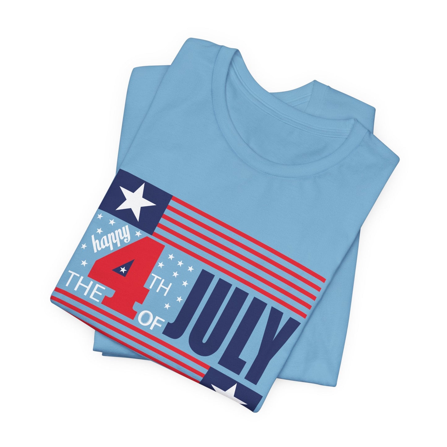 4th of July Flag Independence Day Graphic Unisex Cotton T-Shirt 014
