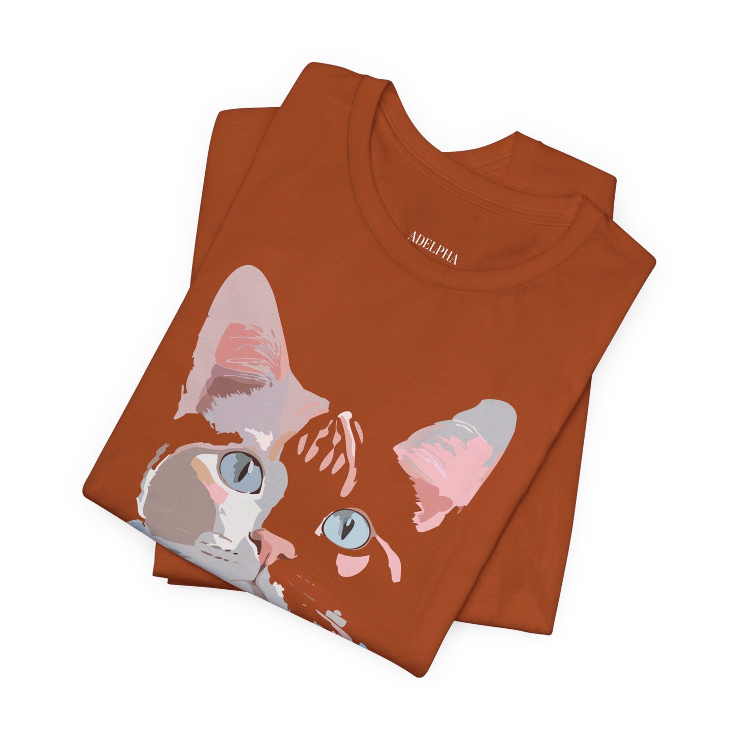 Cat Graphic T Shirt Unisex Short Sleeve Tee Vintage Inspired Artwork Adelpha