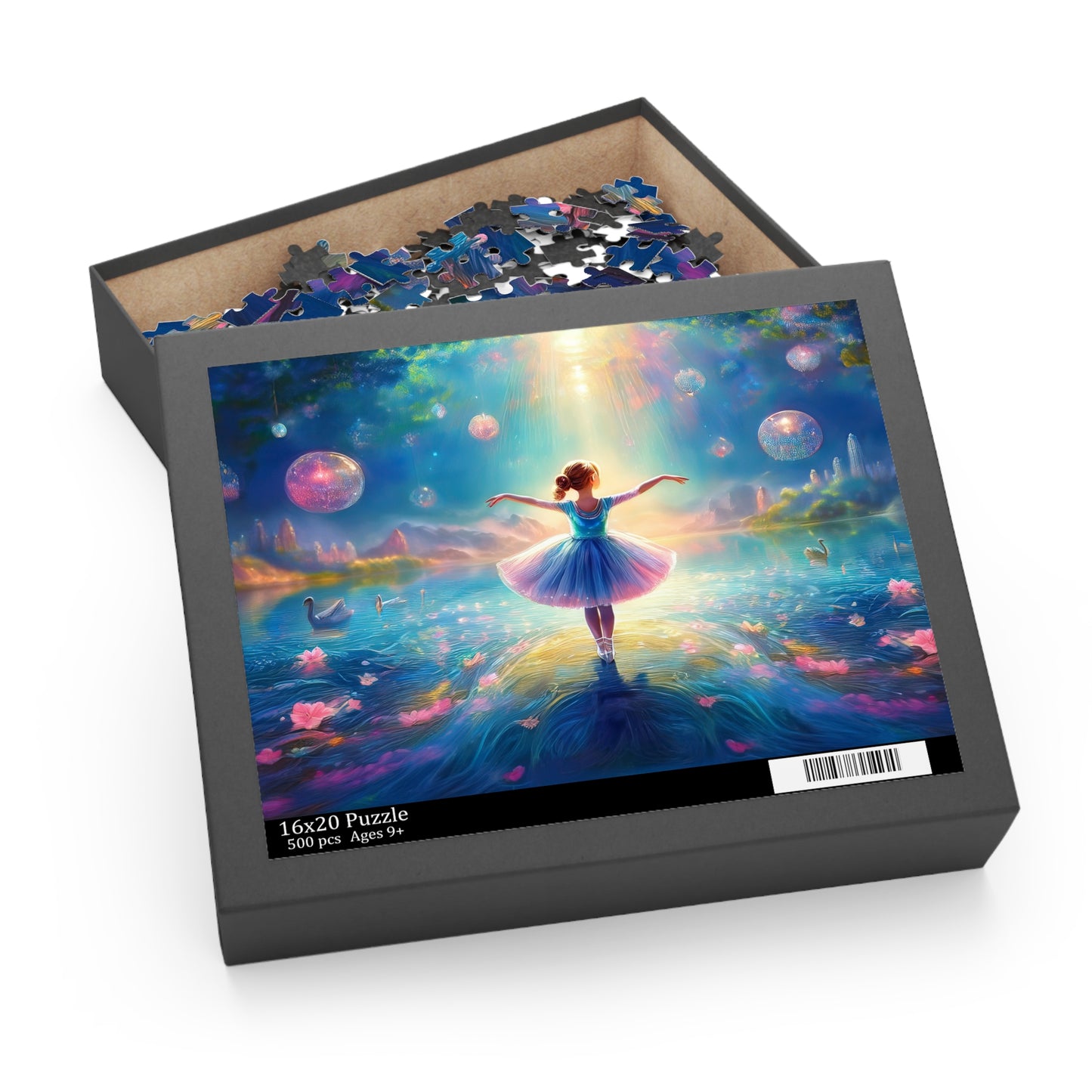 Ballerina Puzzle 500-Chipboard Pieces in Box | Kids Puzzles Size: 16" x 20",  Ages 9+ and Family pn16