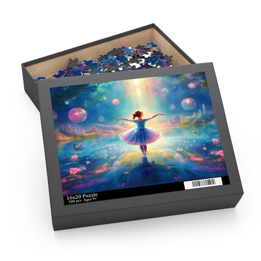 Ballerina Puzzle 500-Chipboard Pieces in Box | Kids Puzzles Size: 16" x 20",  Ages 9+ and Family pn16