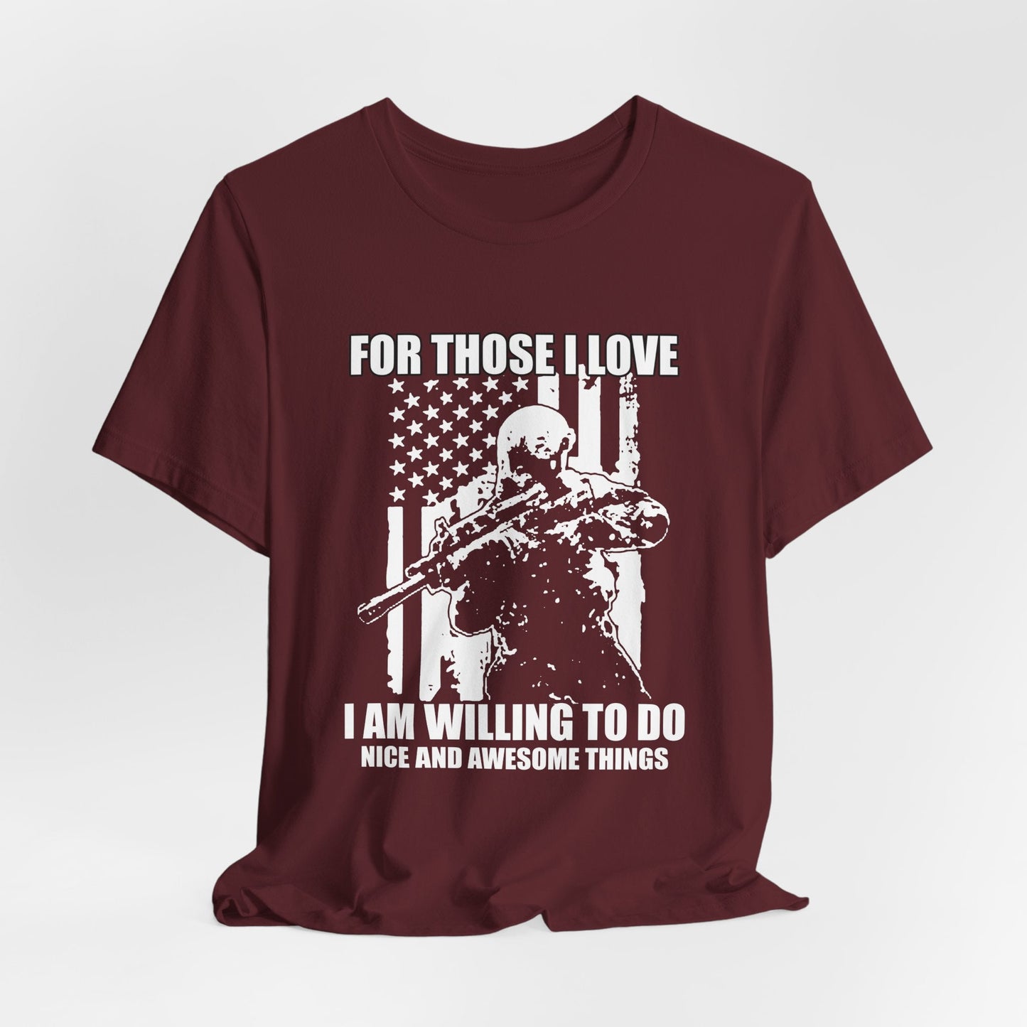Army Veteran Patriotic Graphic Design Unisex Cotton T-Shirt v50