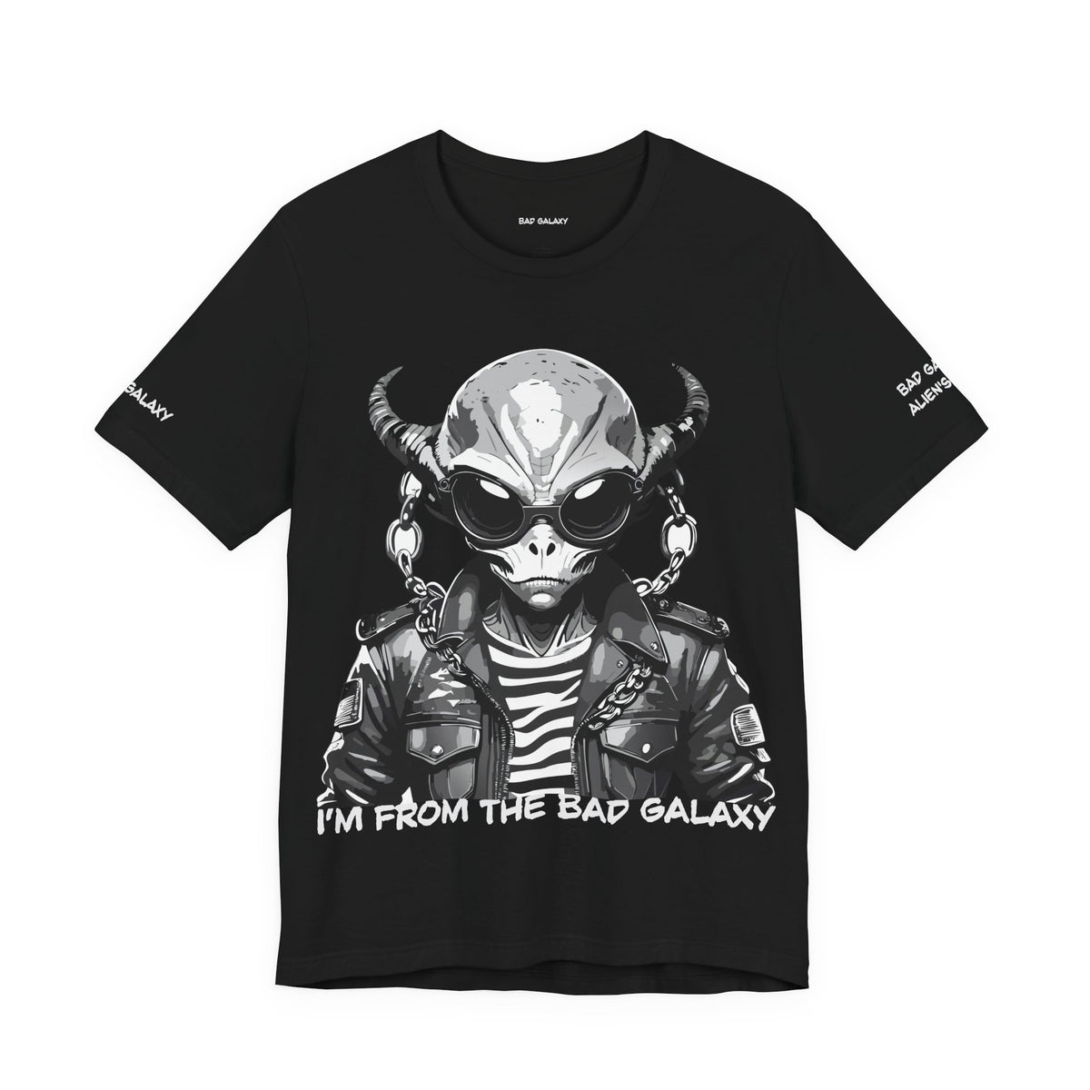 Alien Graphic Unisex Cotton Bella+Canvas Tee with Art Design b68