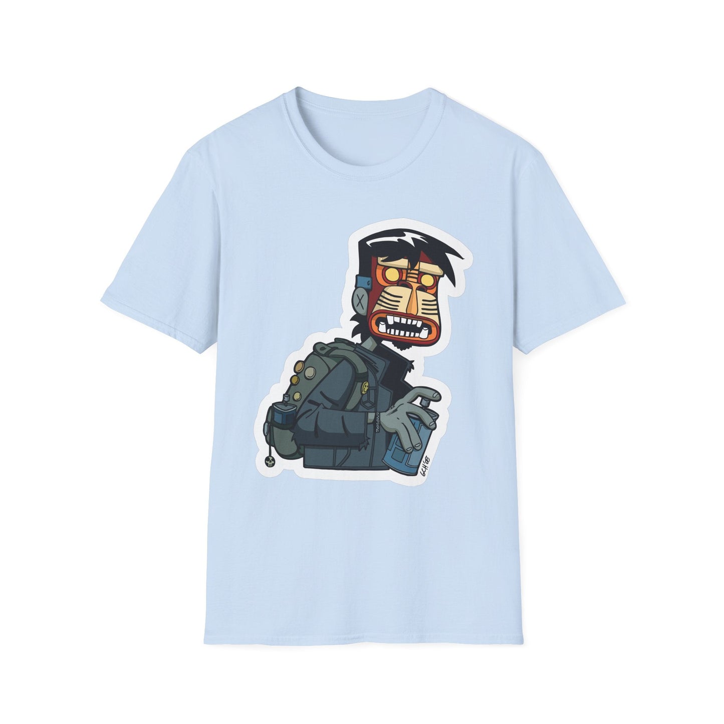 Cartoon T Shirt Animation T Shirt Funny Tee Shirt Unisex Short Sleeve Softstyle Cotton Tee 64000