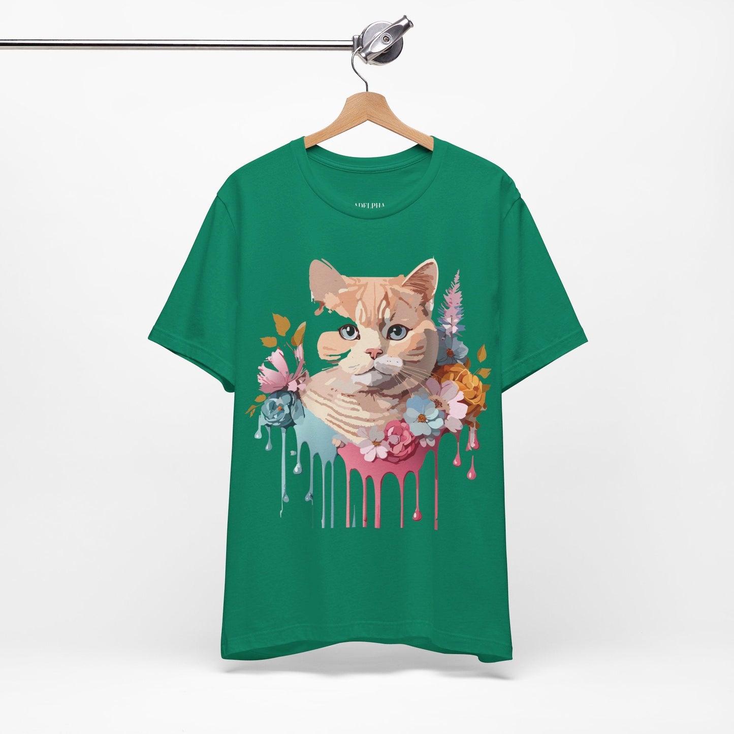 Adelpha Cat Graphic T Shirt Unisex Short Sleeve Art Design Tee Vintage Inspired