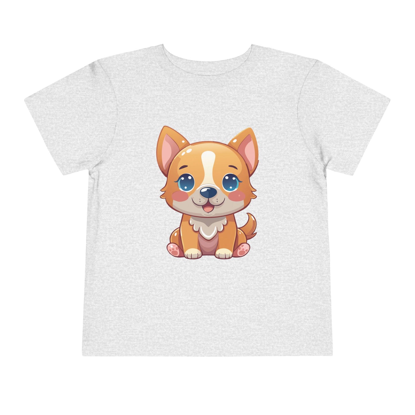 Bonita camiseta de manga corta para niños pequeños con diseño de cachorro: regalo adorable para amantes de las mascotas (2 a 5 años)