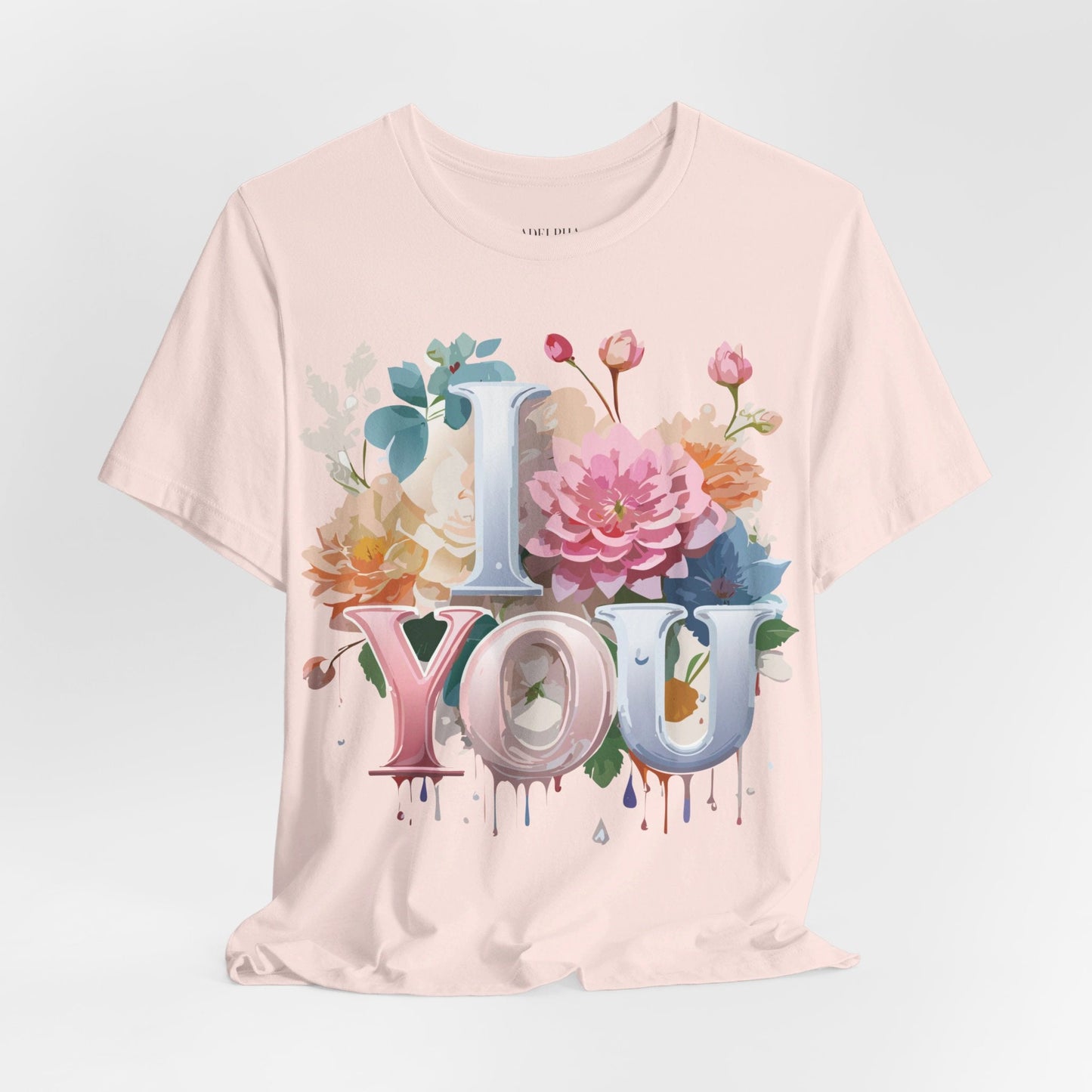 Valentine Day Graphic Unisex 100 Cotton Vintage Artwork with Love and Flower Design Tee 8