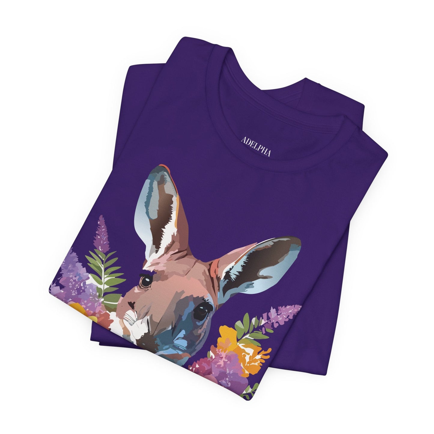 Kangaroo Graphic Tee Unisex Jersey Short Sleeve Adelpha Vintage Inspired Artwork Casual Wear