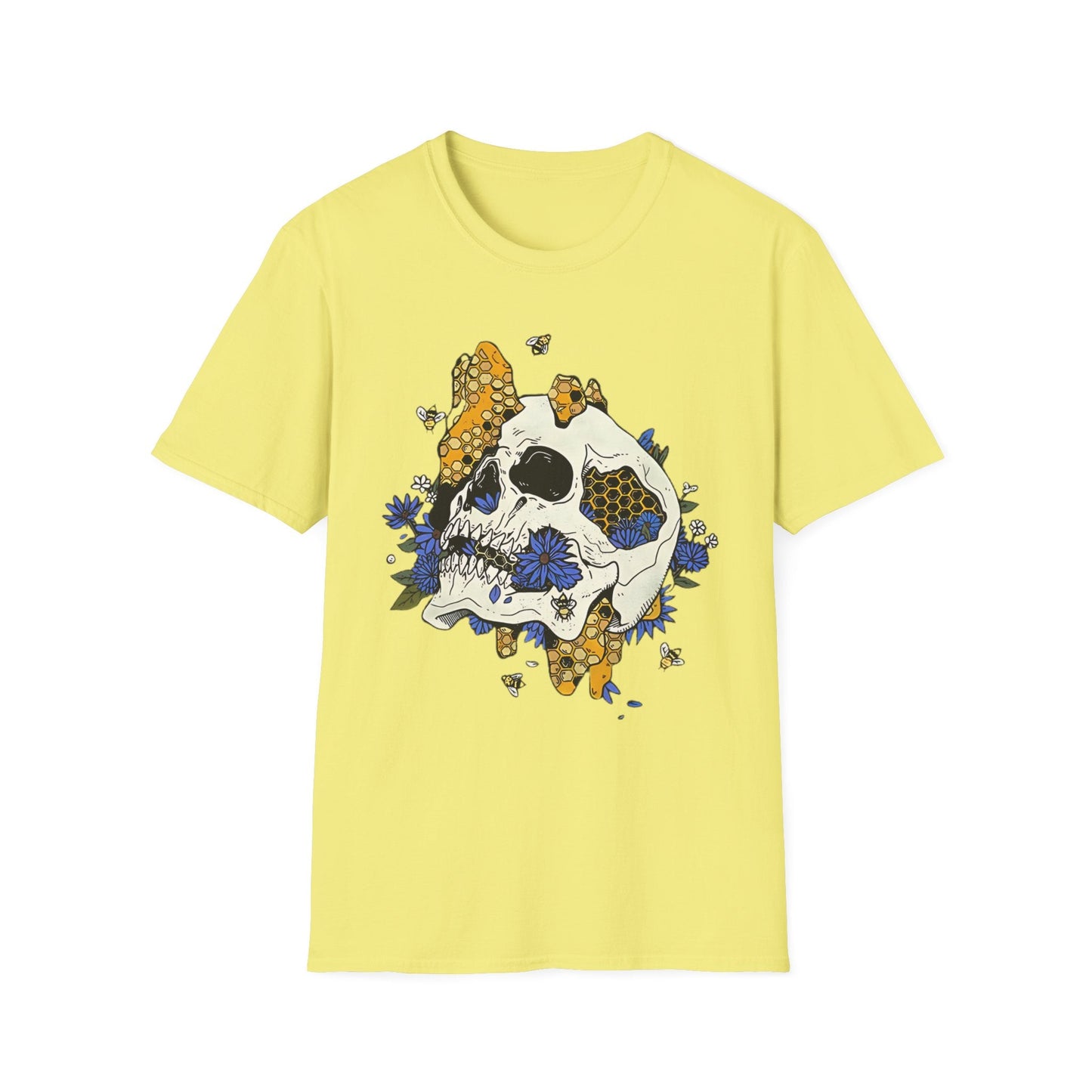 Skull Graphic Unisex Cotton T-shirt with Skeleton Artwork Design 17