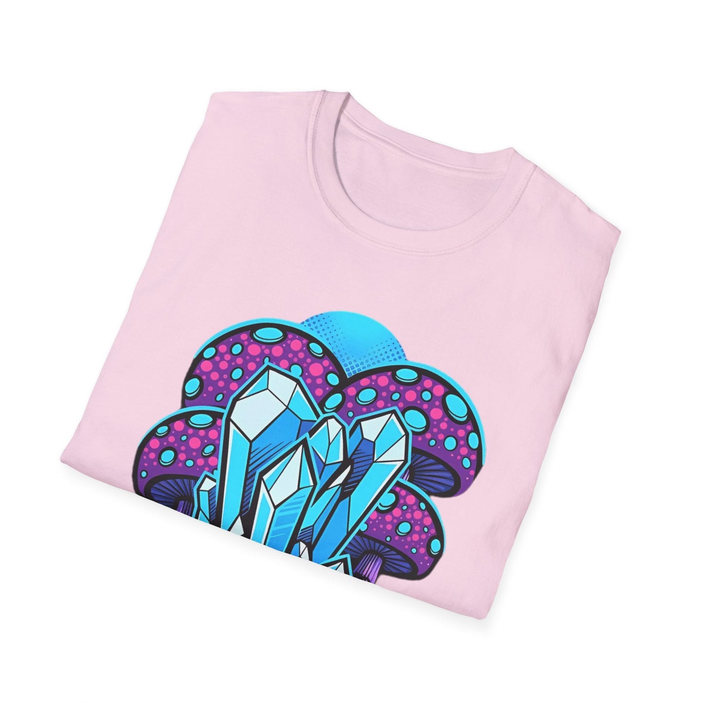 Mashroom Tee Shirt Softstyle Gildan 64000 100 Percent Ring Spun Cotton Breathable Funny Fungus