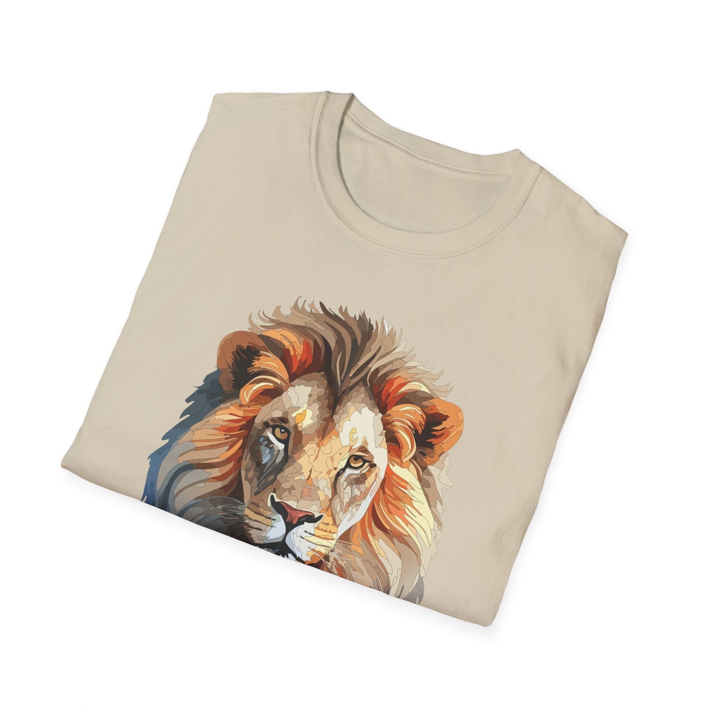 Gildan Lion Graphic Short Sleeve Softstyle Tee 100 Percent Cotton