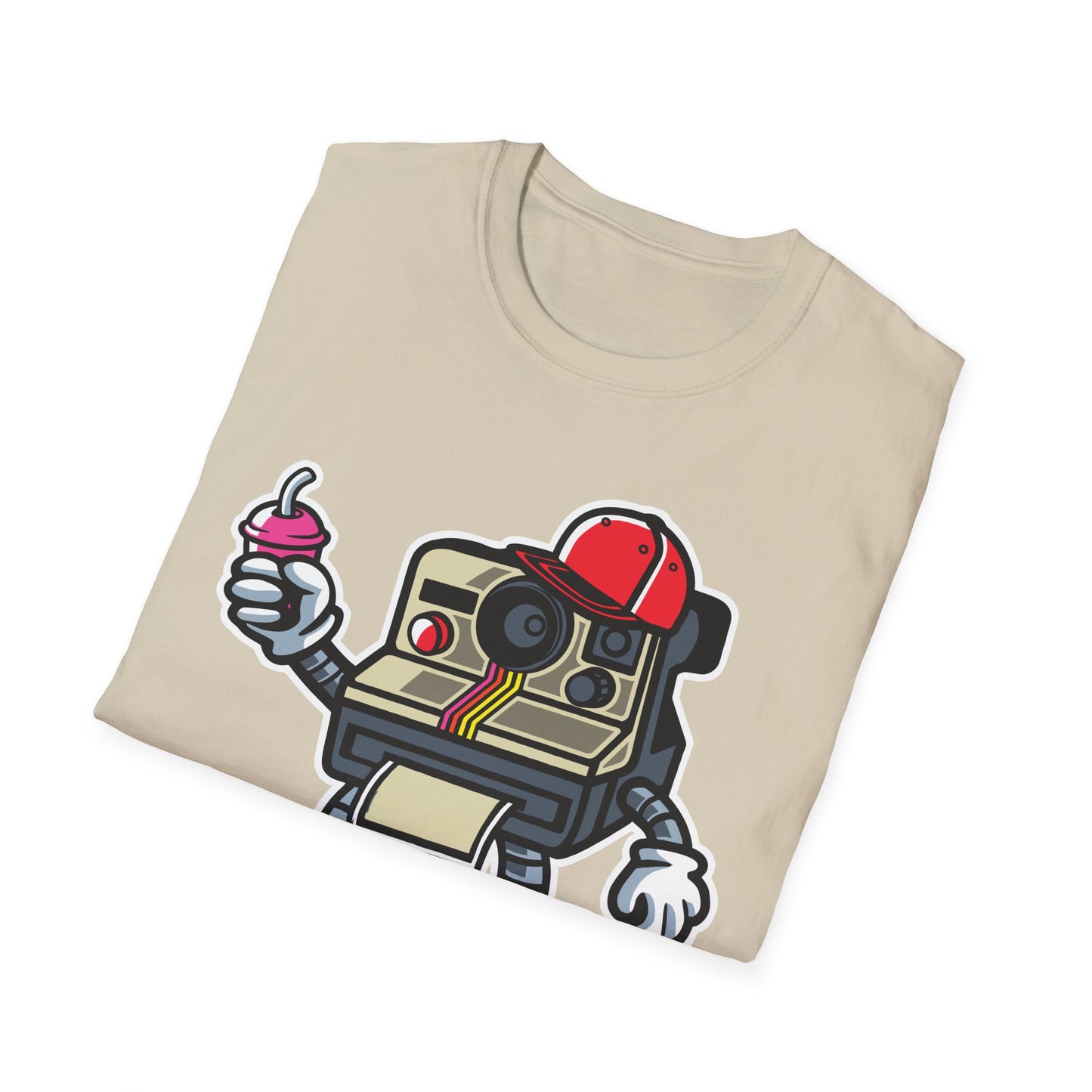 Unisex Cotton T-Shirt with Cartoon Graphic Design
