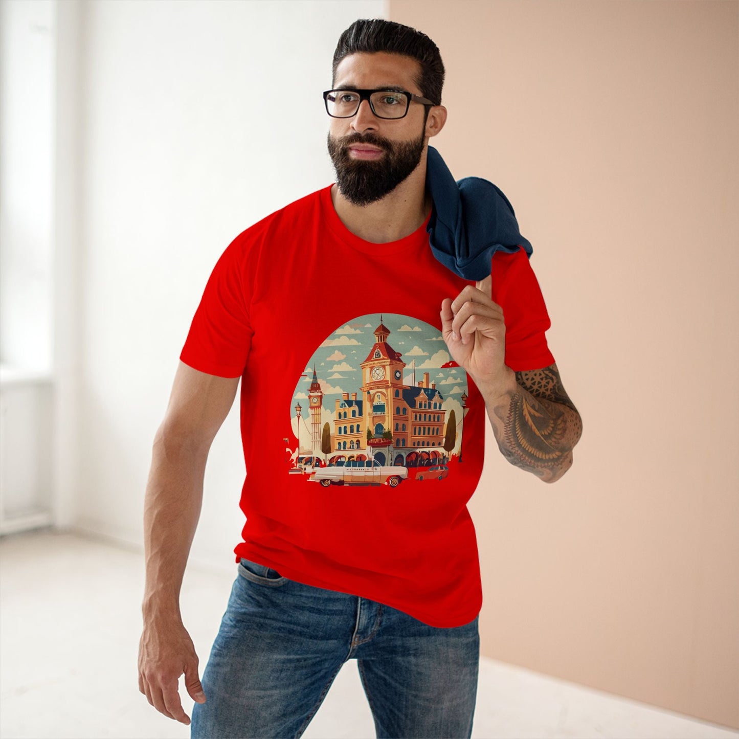 Retro Car Shirts Vintage Car Shirts RC3 Unisex Premium Cotton Tee with Original Car Artwork