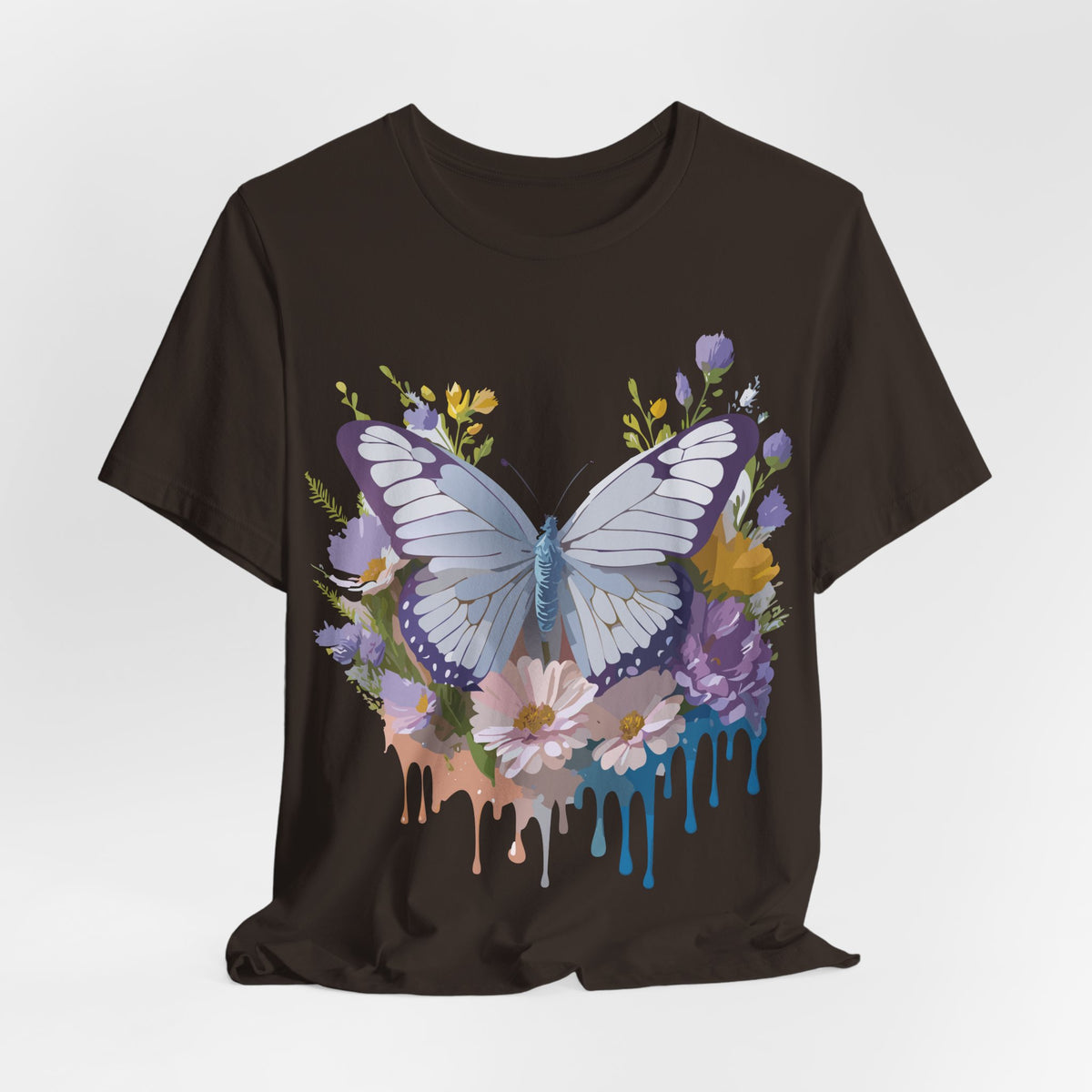 Butterfly Graphic Unisex Cotton Bella+Canvas Tee with Art Design n49