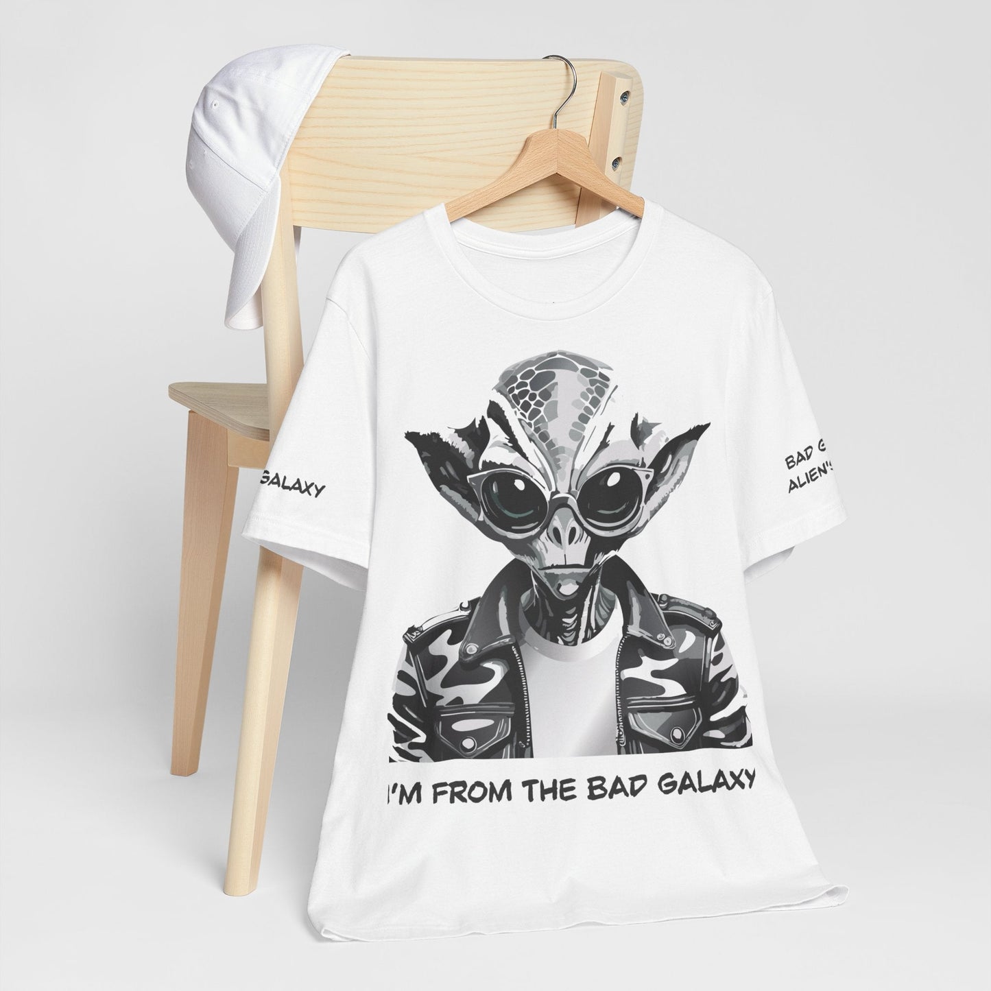 Alien Tee Shirt From Bad Galaxy Made To Order 100 Percent Cotton Eco Friendly Inks