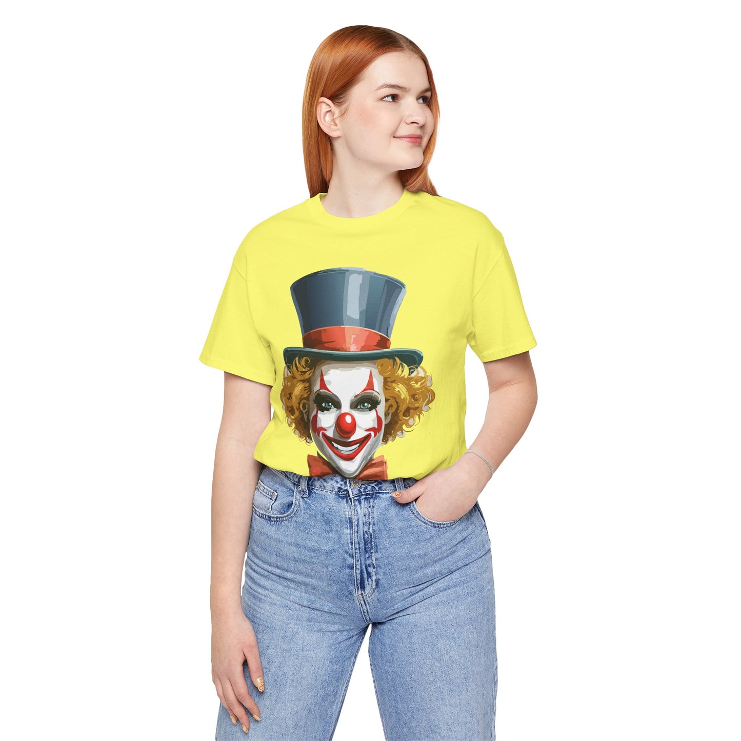 Clown Shirt, Funny Shirt, T-Shirt with Clown, Funny Art Design Tee, Circus Tees, Circus T-Shirt, Unisex Humor Wear 11