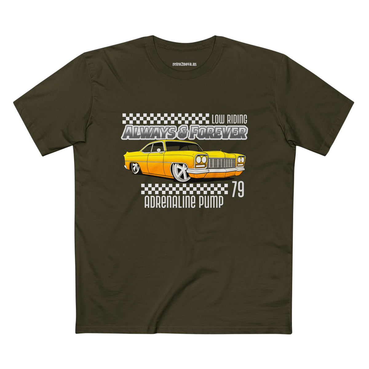 Retro Car Vintage Graphic Tee Staple Unisex 100 Cotton Tee Shirt - RC-6