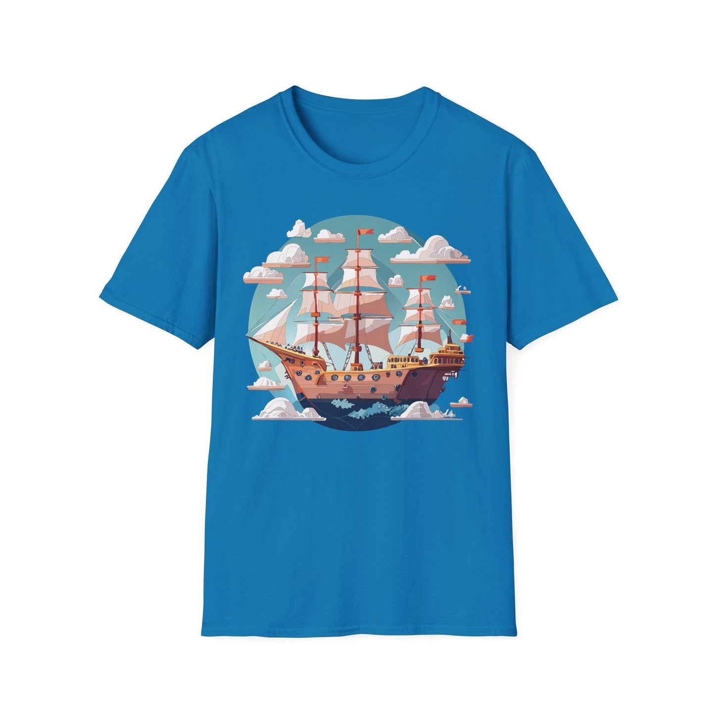 Unisex Ship Frigate Vessel T Shirt Softstyle 64000 Cotton Tee Ultimate Everyday Comfort