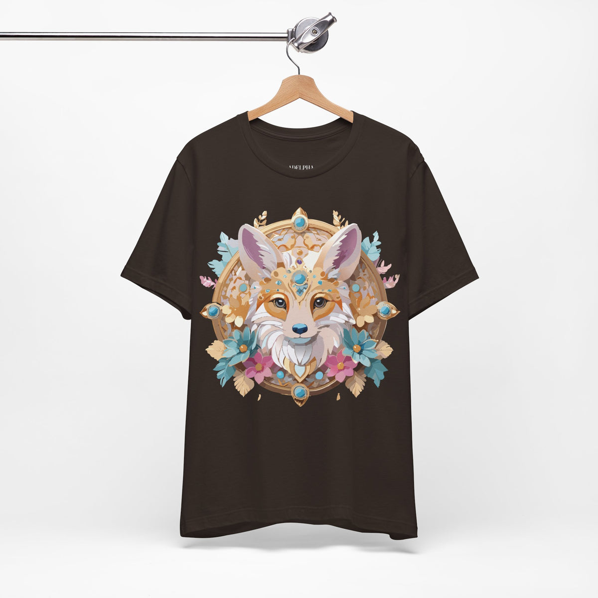 Medallion Graphic Unisex Cotton Bella+Canvas Tee with Art Design d67