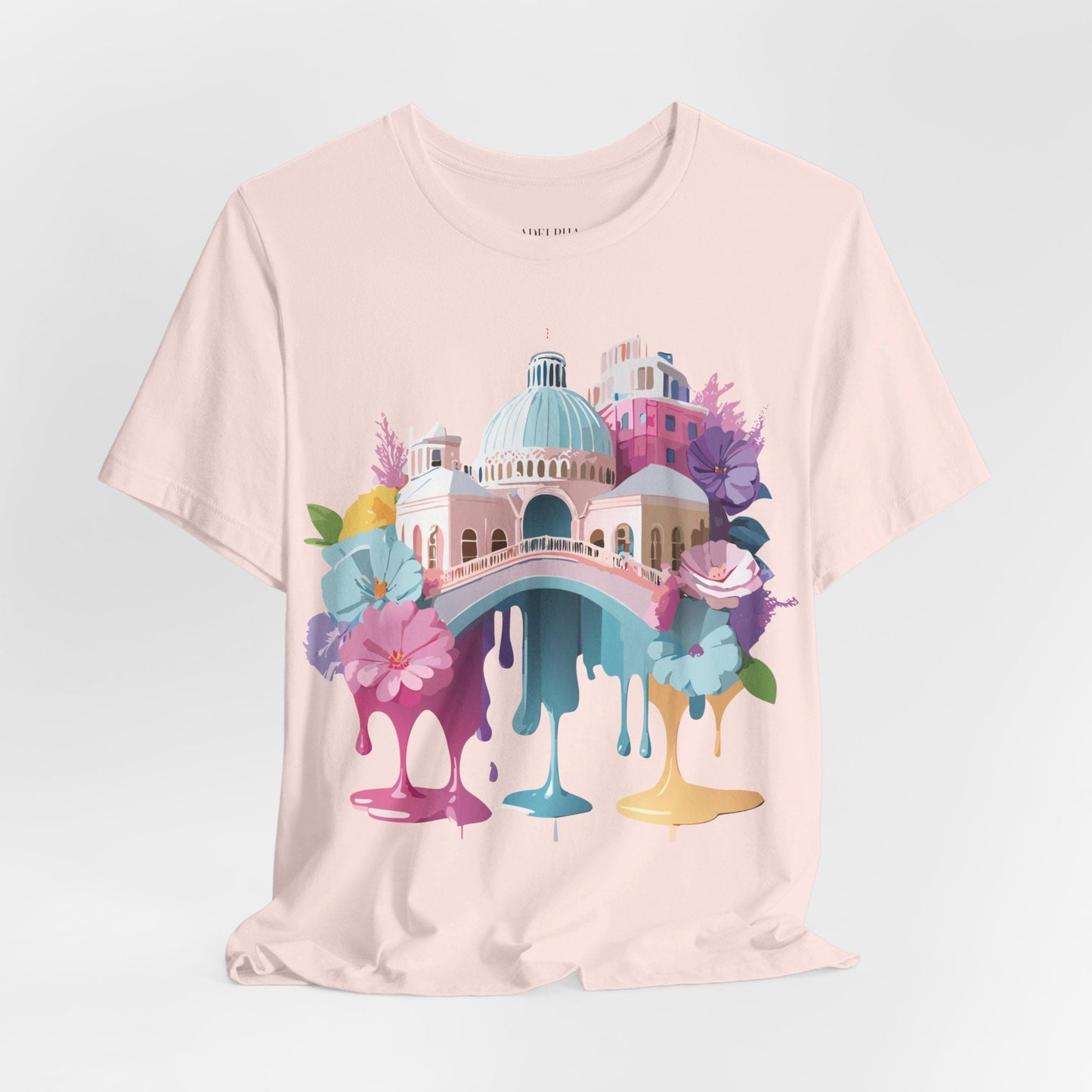 Venice Inspired Tourist Shirt Unisex Graphic Tee Adelpha Vintage Artwork Design Art