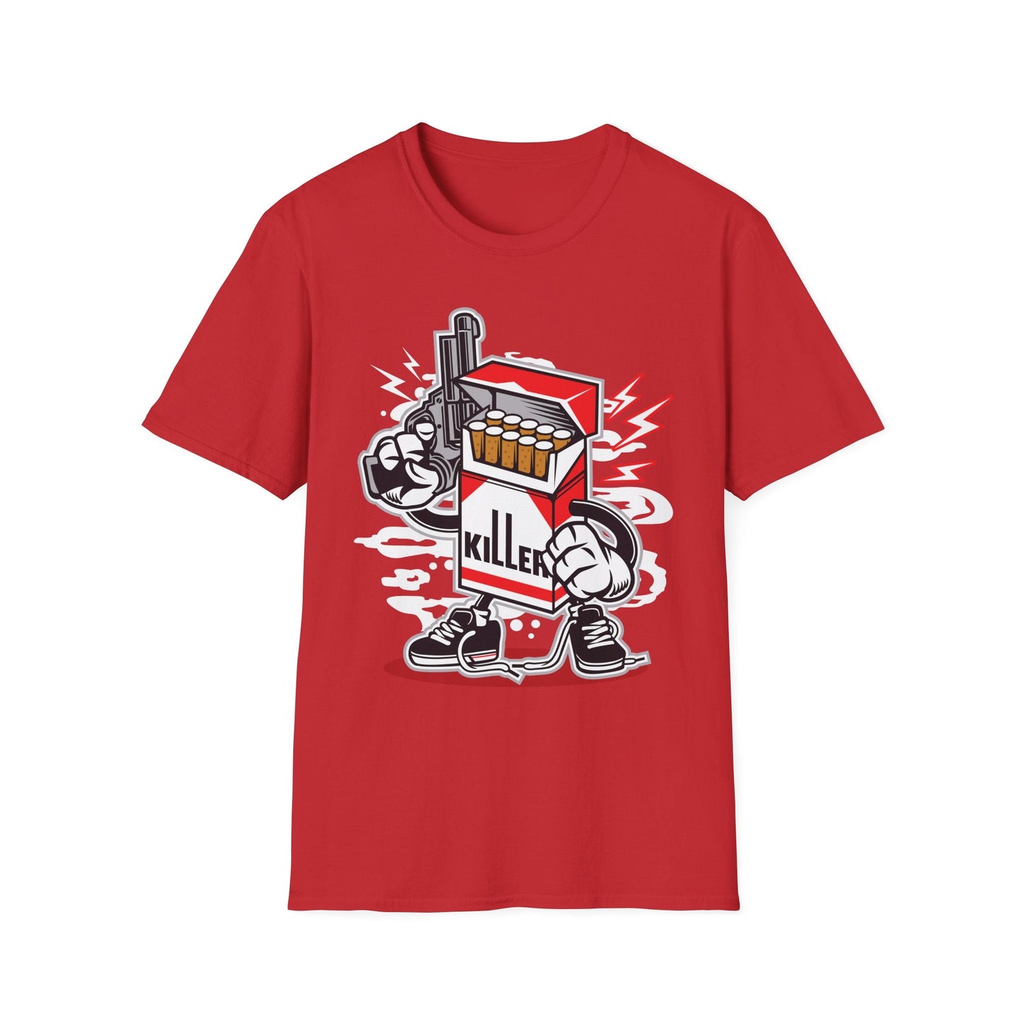 Cartoon T Shirt Animation Tee Funny Unisex Gildan Softstyle 64000 100 Percent Ring Spun Cotton