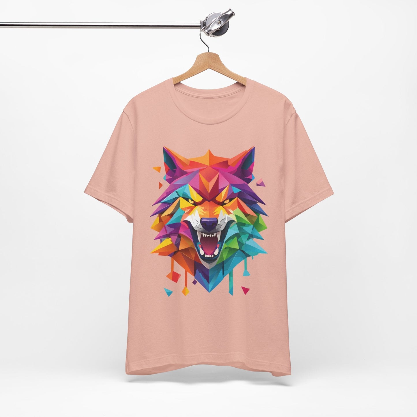 Unisex Animal Shirt With Art Design And Wild Animals Print Tee Short Sleeve Premium