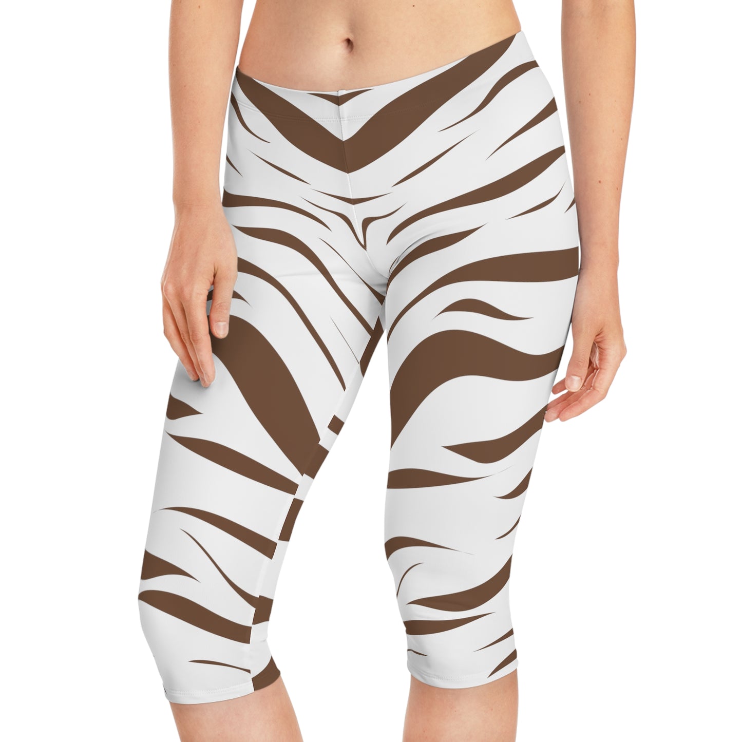 Legging capri à imprimé animalier